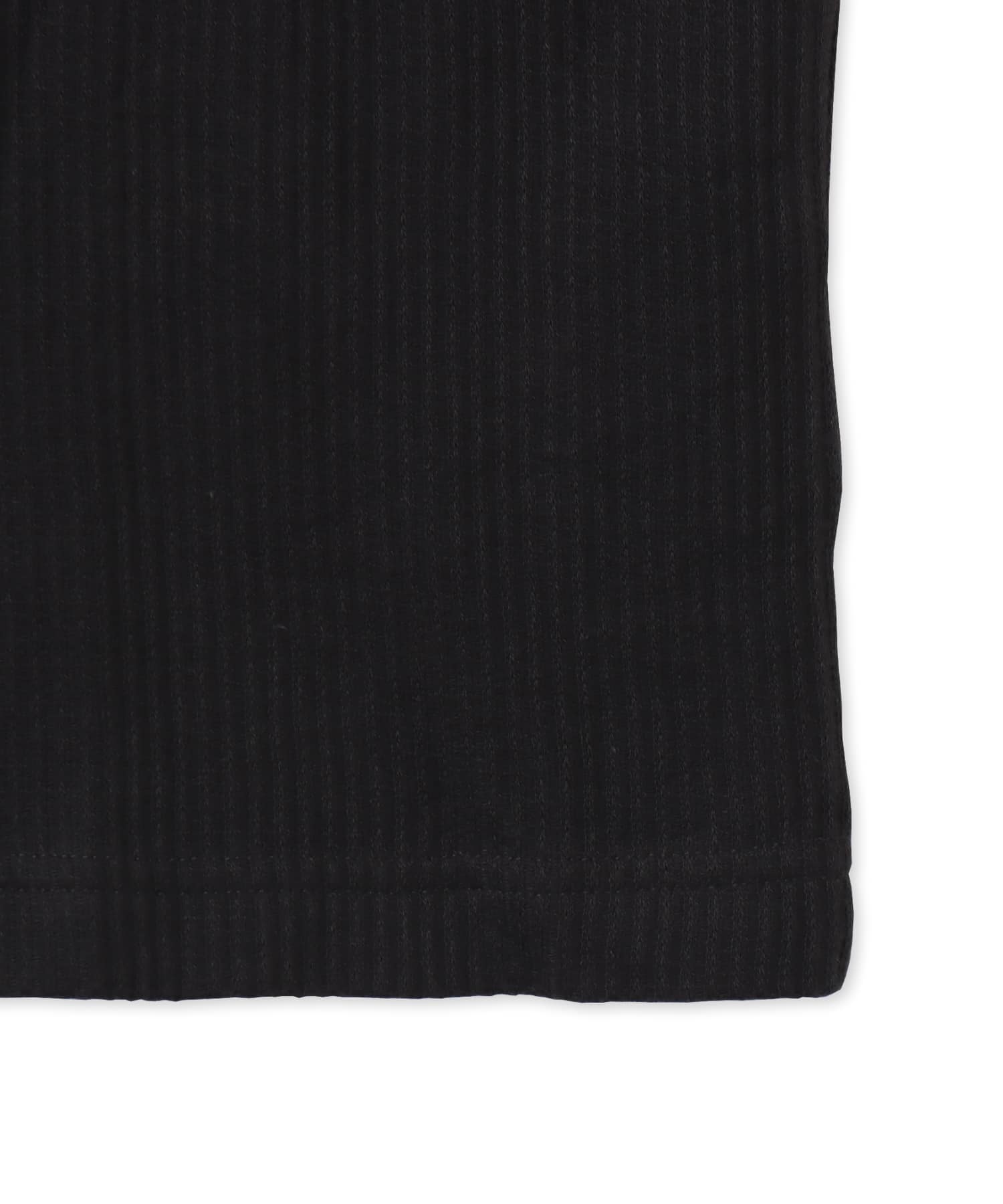 adidas WAFFLE LONG SLEEVE POLO ブラックの画像