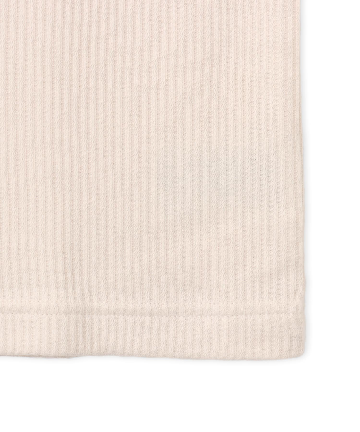 adidas WAFFLE LONG SLEEVE POLO ワンダーホワイトの画像