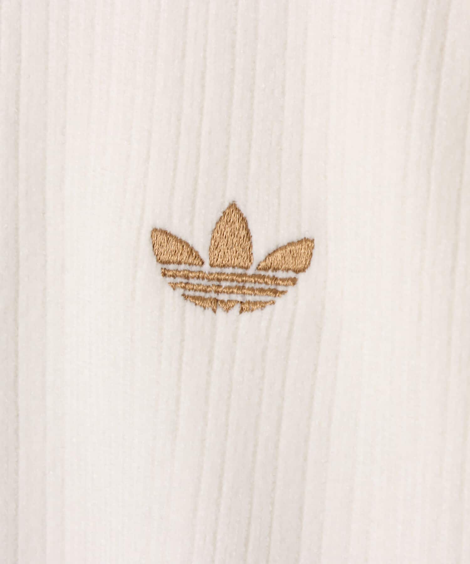 adidas VELOUR KNIT TRACK TOP  オフホワイトの画像
