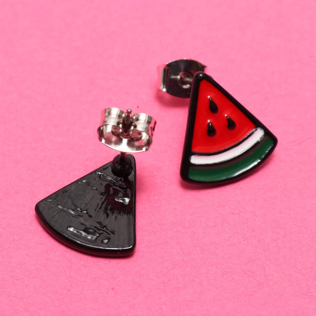 atmos pink キャラクター ピアス 3色展開の画像