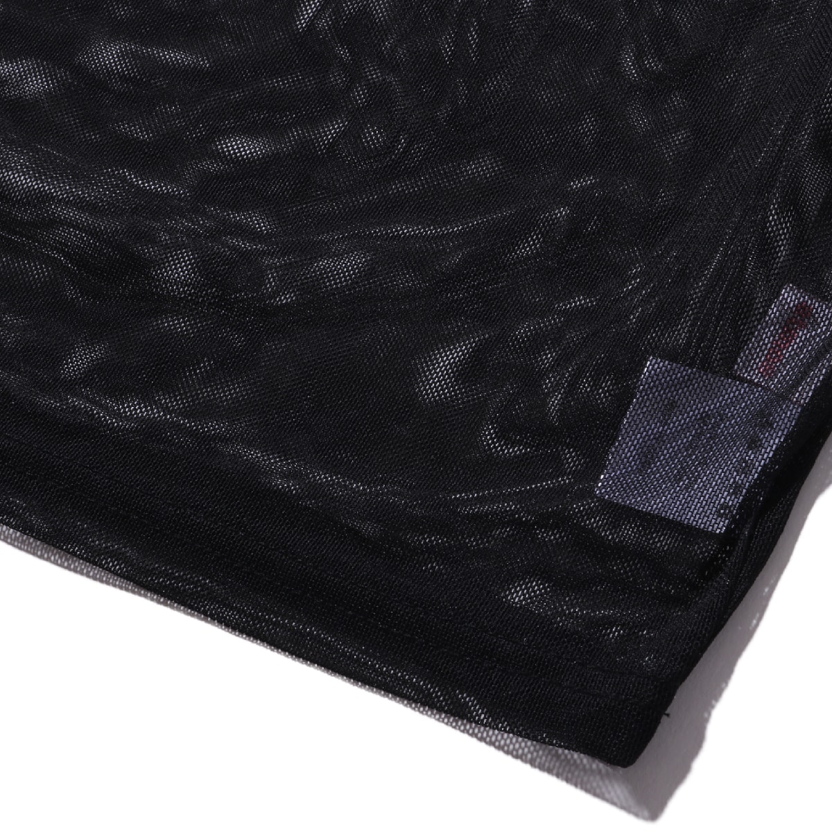 atmos pink メッシュ レイヤード ミニトップス TX BLACKの画像