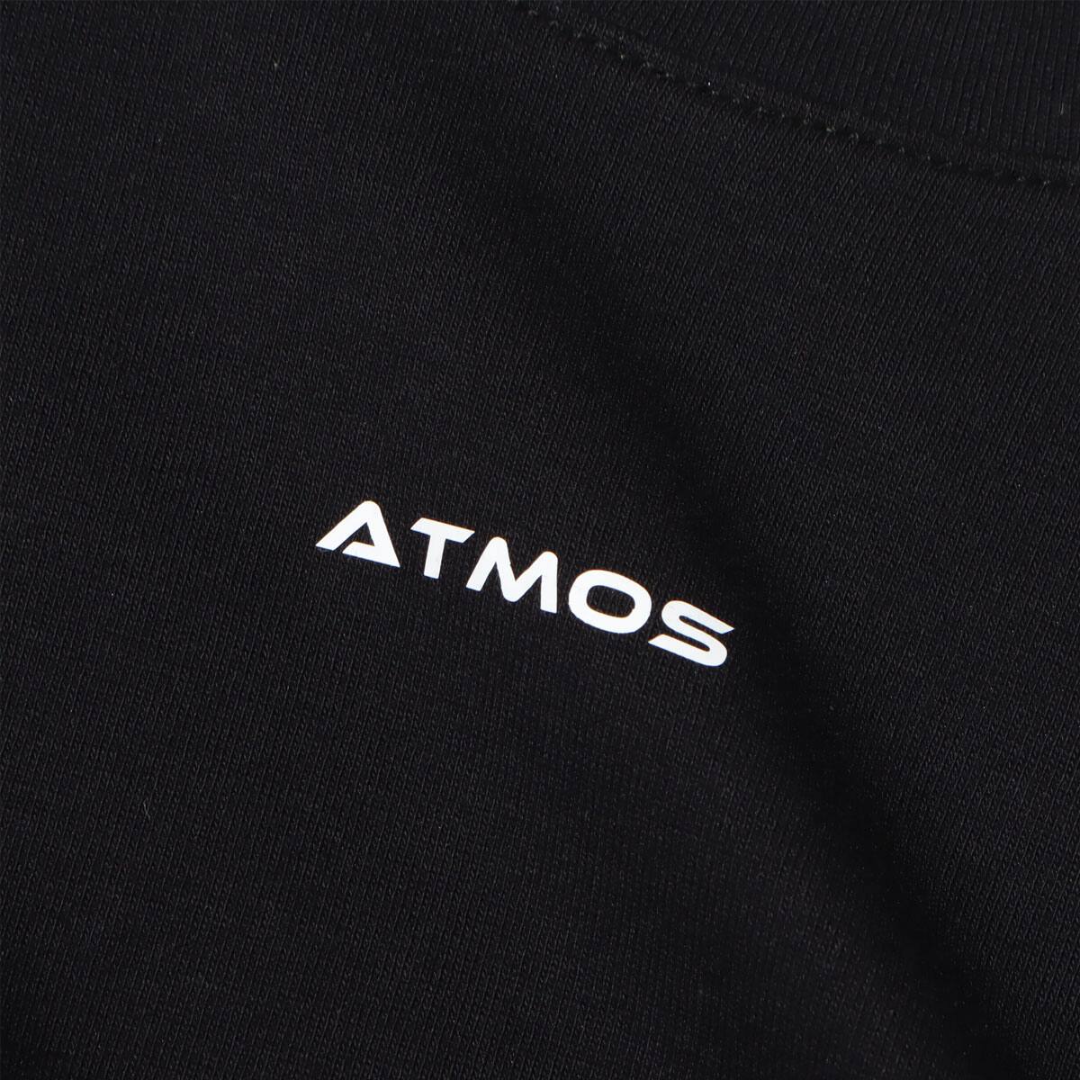 atmos pink サイド絞り ロゴトップス BLACKの画像
