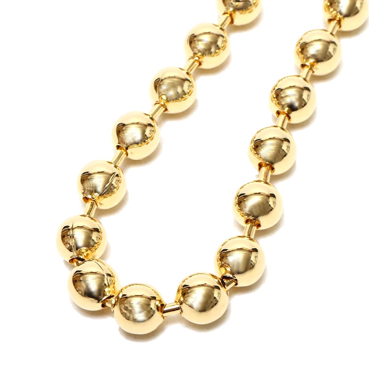 atmos pink ボールチェーン 2連ネックレス GOLDの画像
