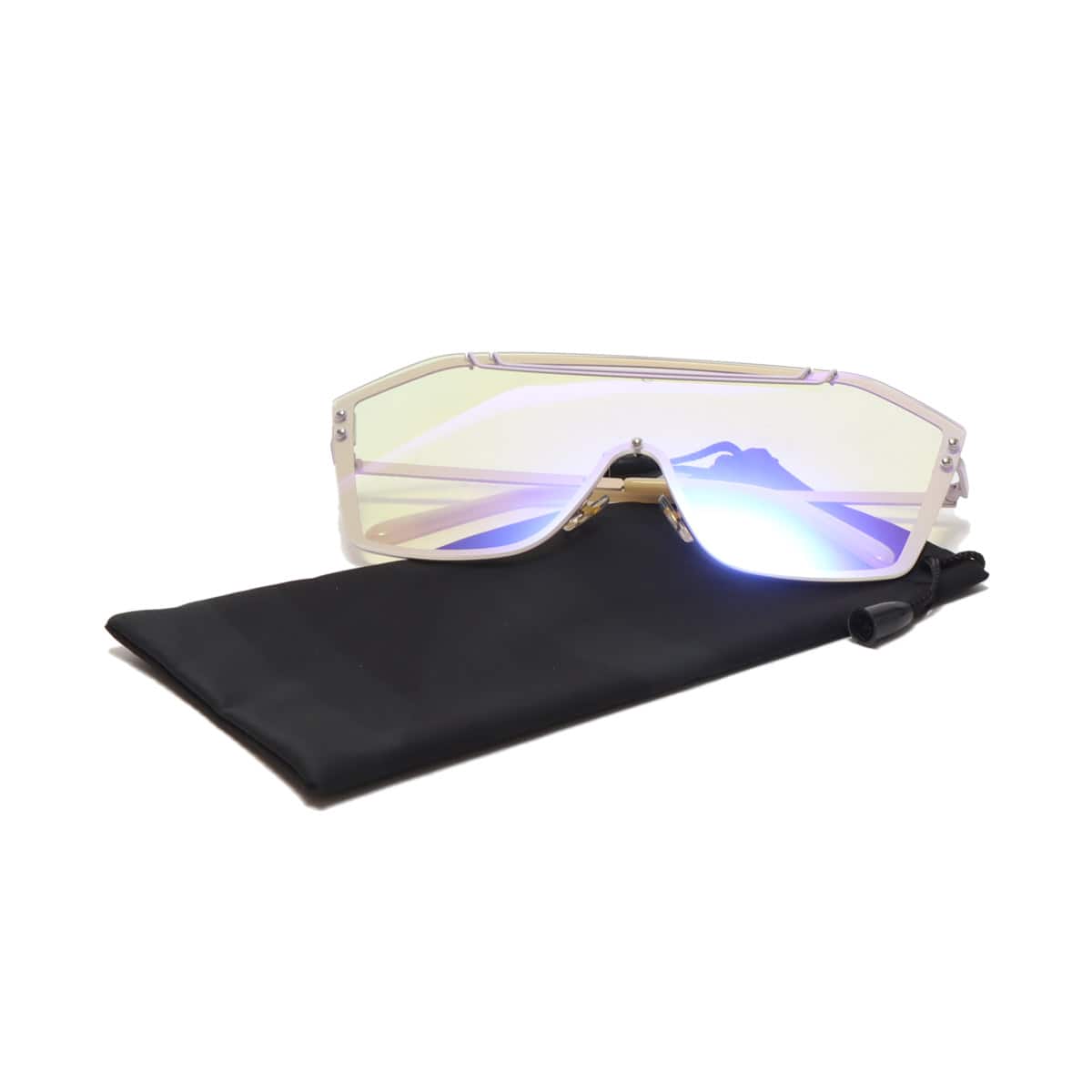 atmos pink カラーシールドサングラス VAIORETTOの画像