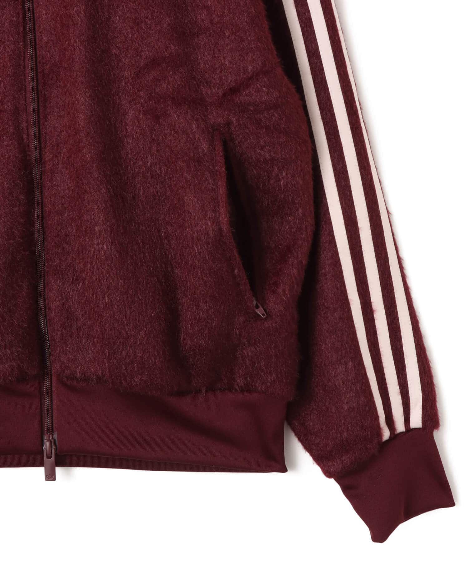 adidas MOHAIR FIREBIRD LOOSE TRACK TOP マルーンの画像