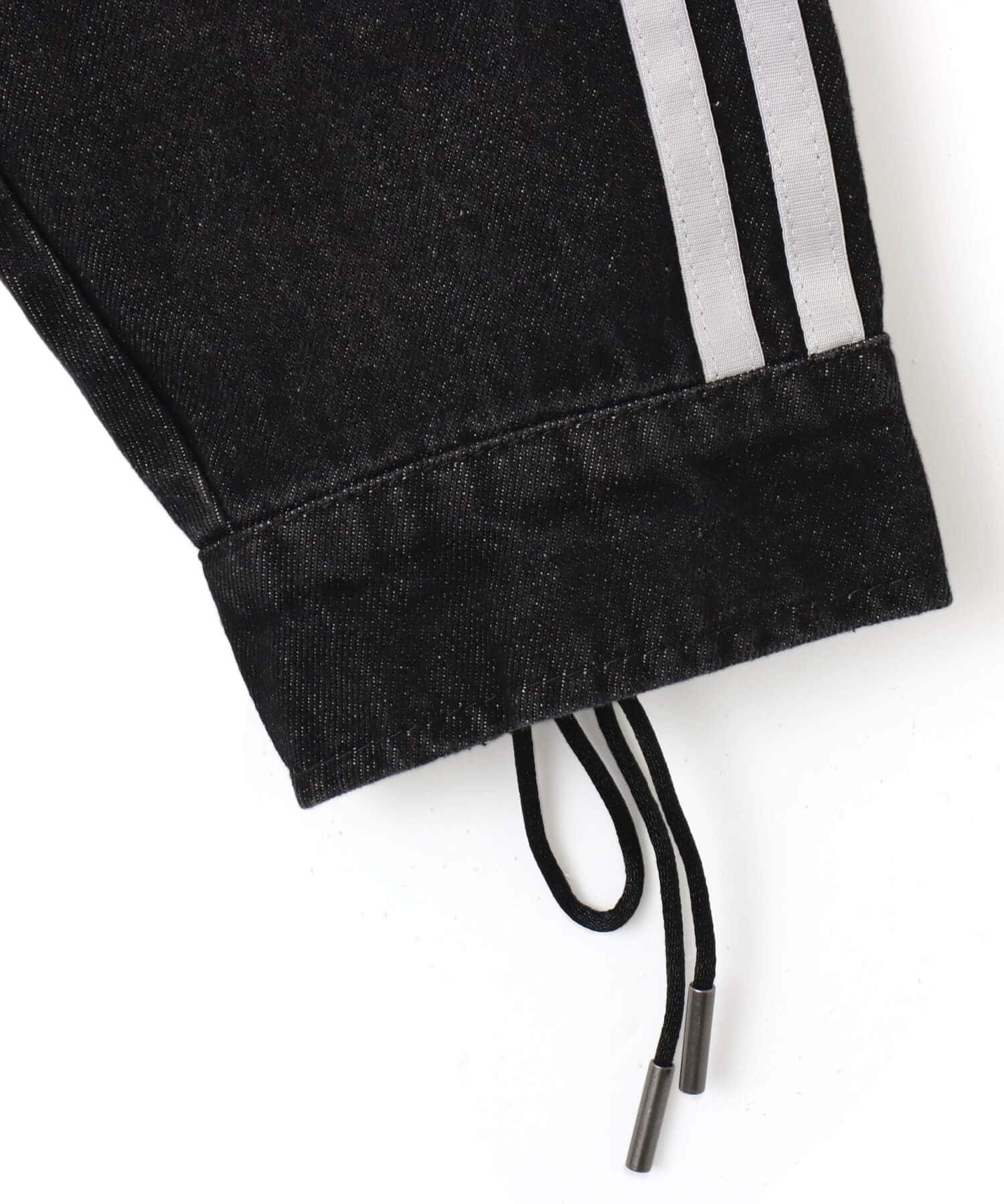 adidas DENIM LACING FB JACKET ブラックの画像