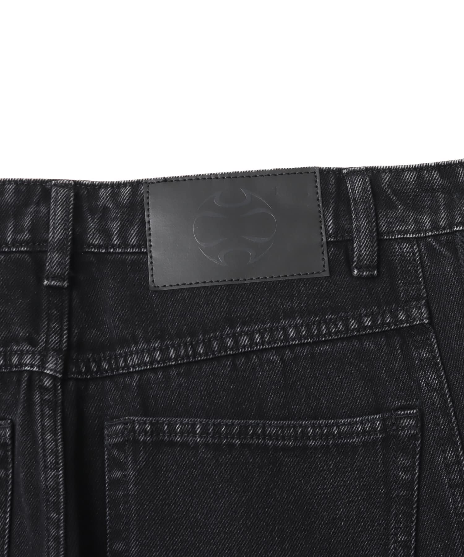 adidas TG WIDE DENIM PANTS ブラックの画像