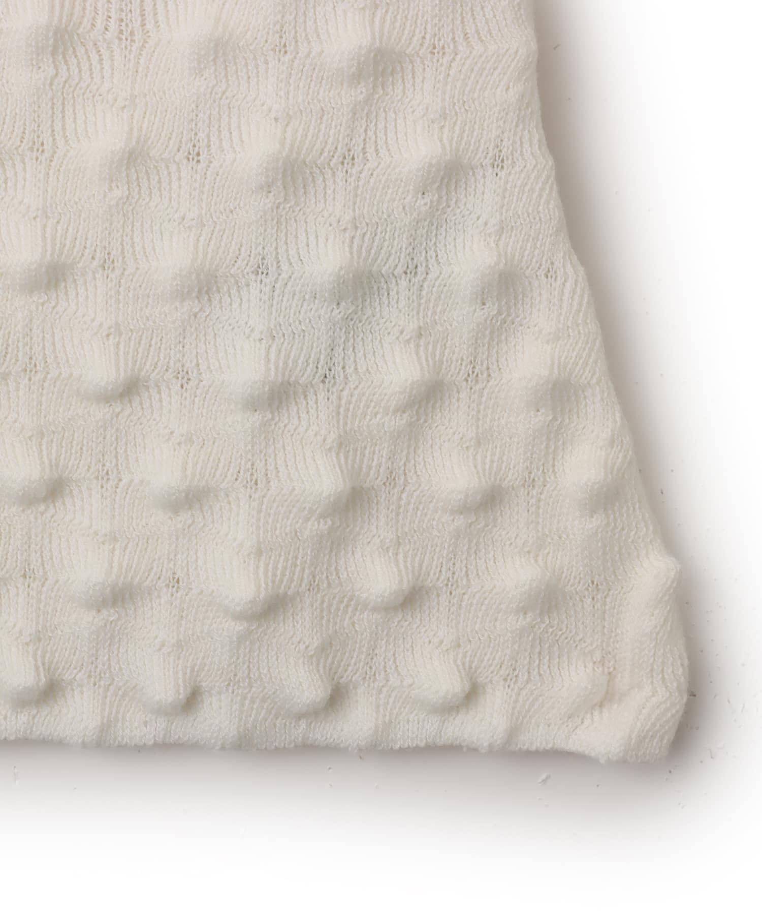 adidas SLIM SOLID SPIKE KNIT SWEATSHIRT ホワイトの画像