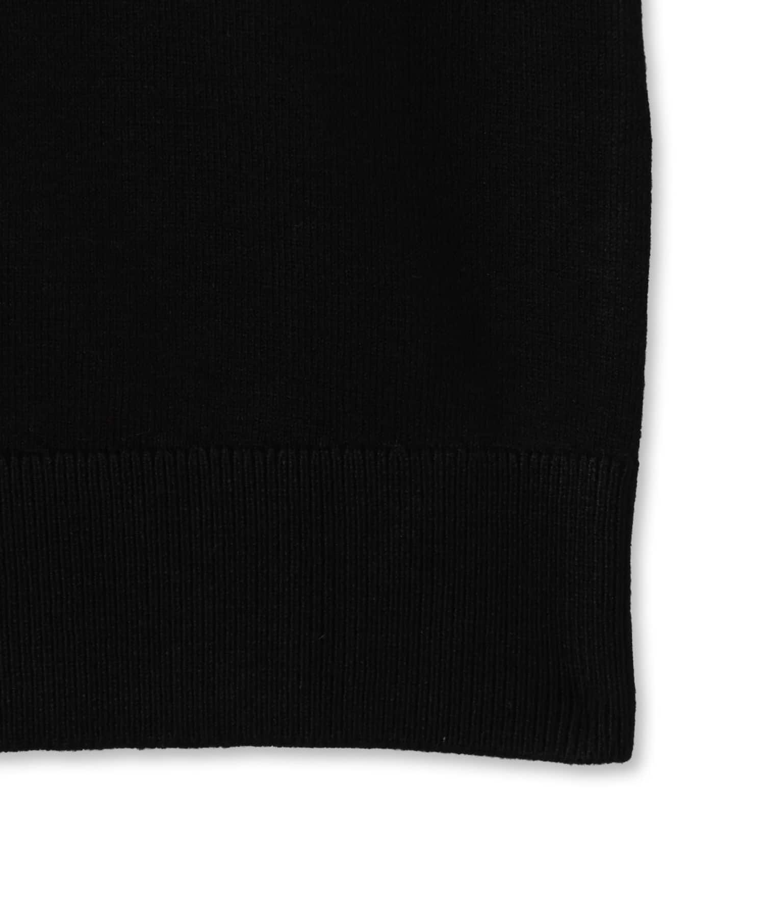 adidas KNITTED TEE ブラック/ホワイトの画像