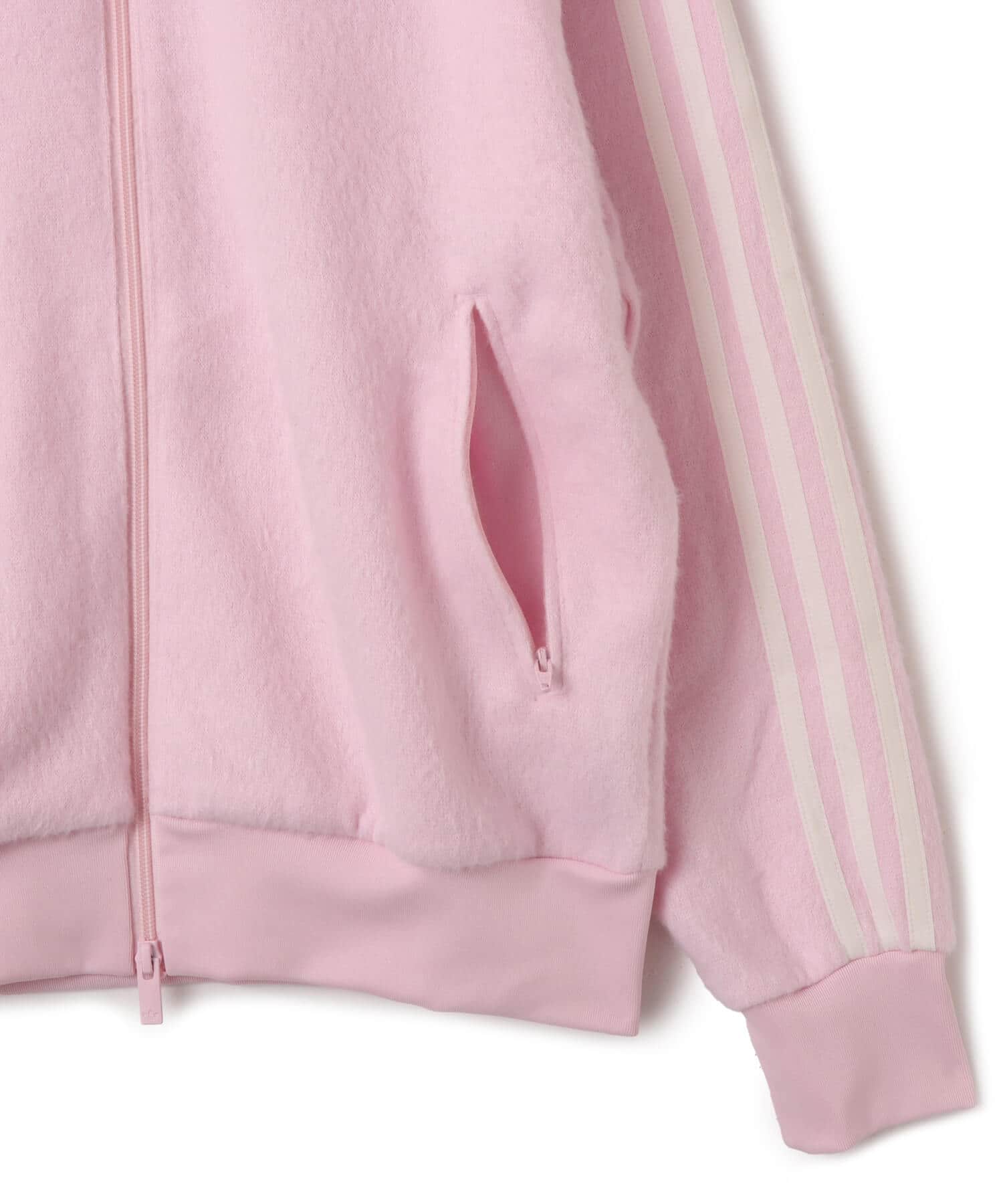 adidas MOHAIR FIREBIRD LOOSE TRACK TOP クリアピンクの画像