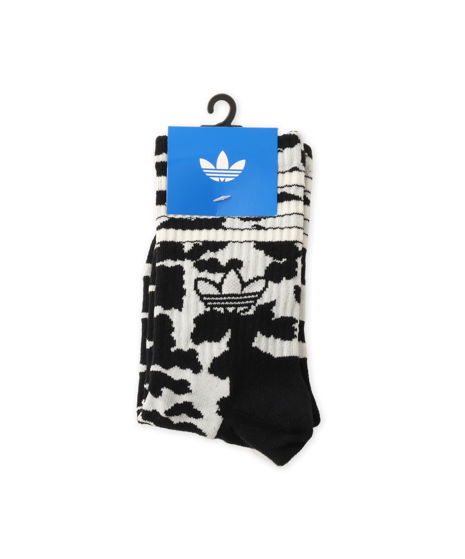 adidas ANIMAL PRINT CREW SOCK 2 PAIRS オフホワイト/ブラックの画像