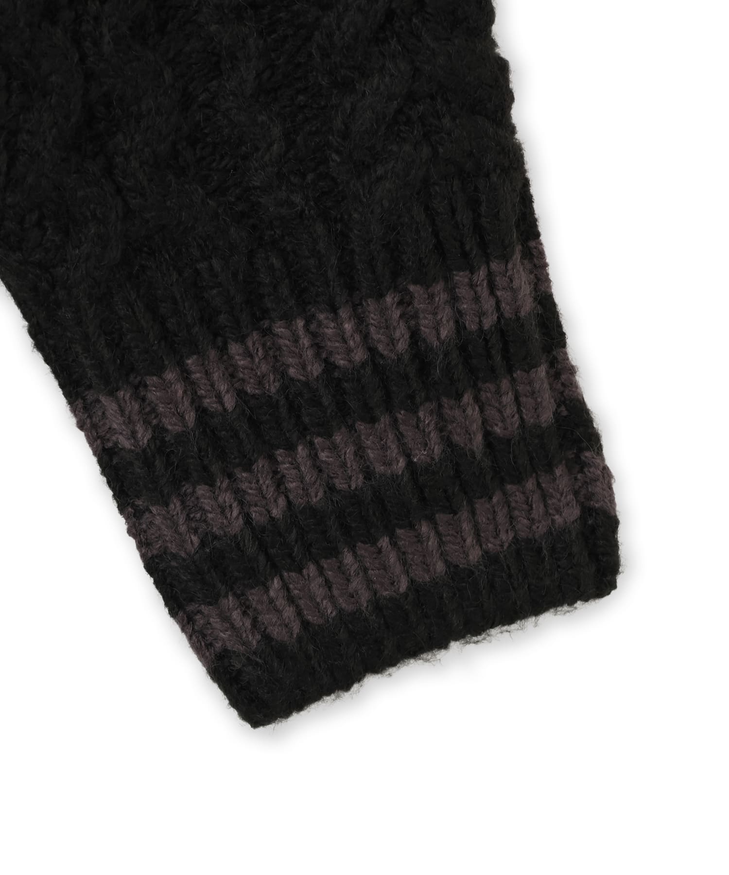 adidas CABLE KNIT FIREBIRD TRACK TOP ブラック/ユーティリティブラックの画像