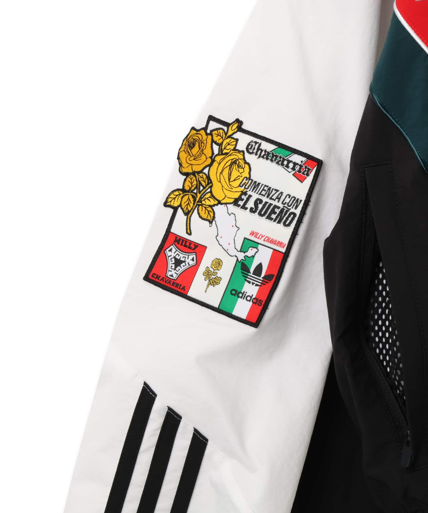 adidas CHAVARRIA CDM WOVEN TRACK JACKET ホワイト/ブラックの画像