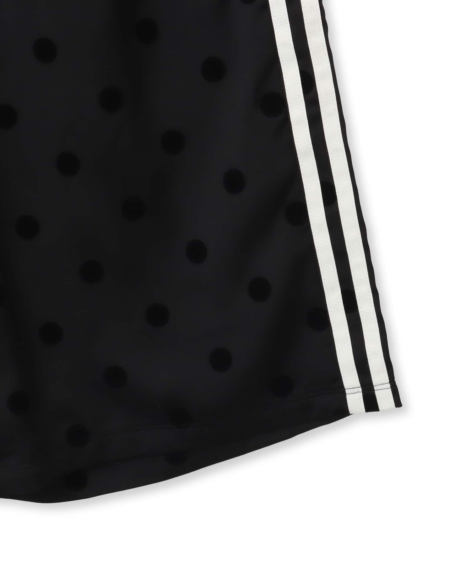 adidas SATIN POLKA DOTS WIDE LEG PANTブラックの画像