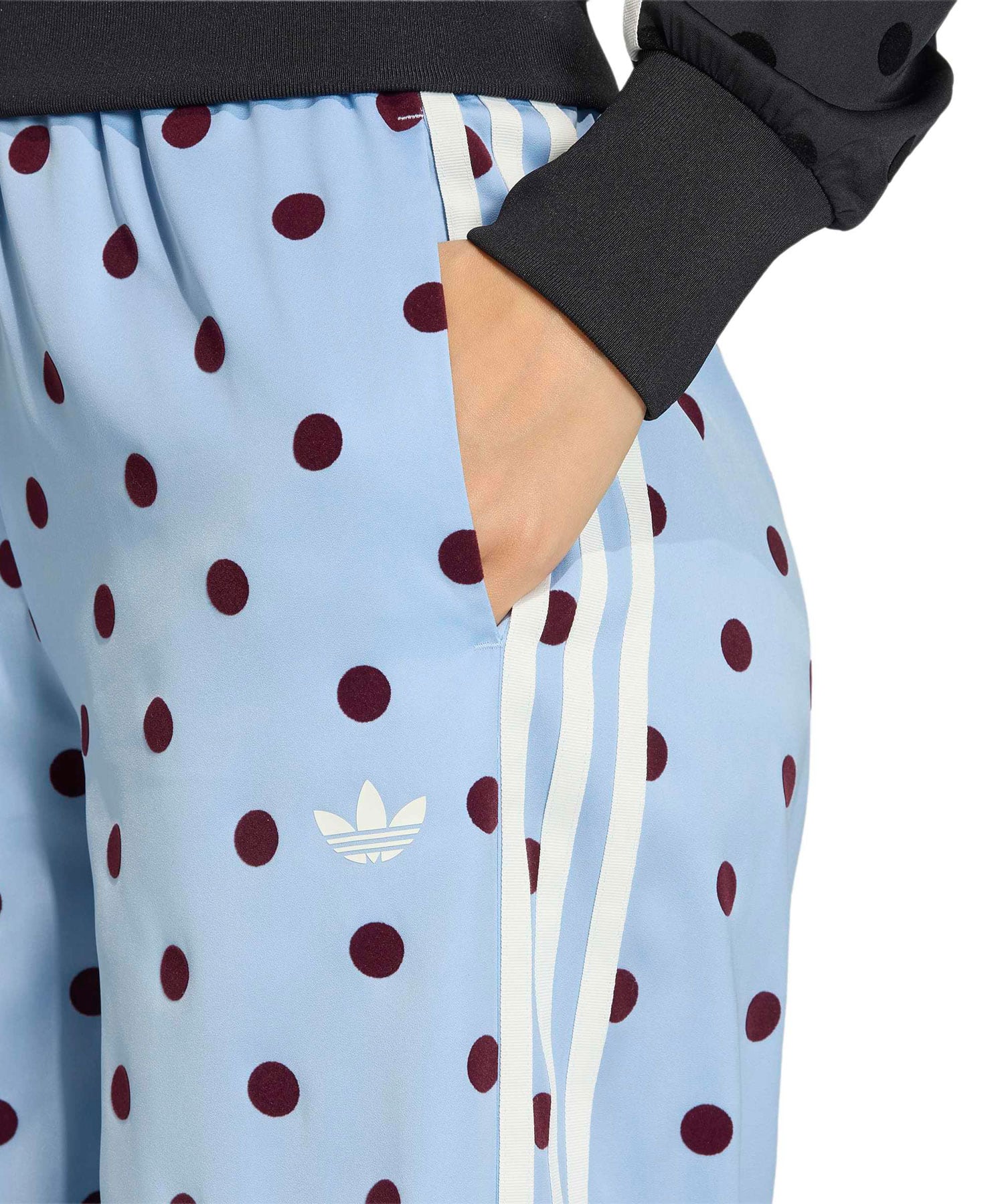 adidas SATIN POLKA DOTS WIDE LEG PANT クリアスカイの画像
