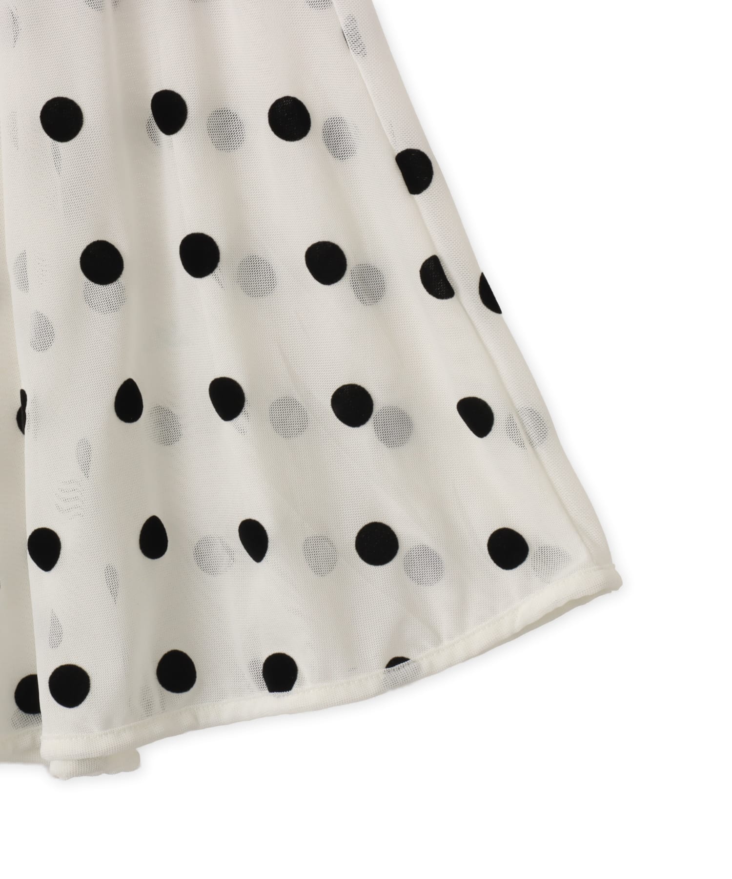 adidas SHEER POLKA DOTS SKIRT オフホワイトの画像