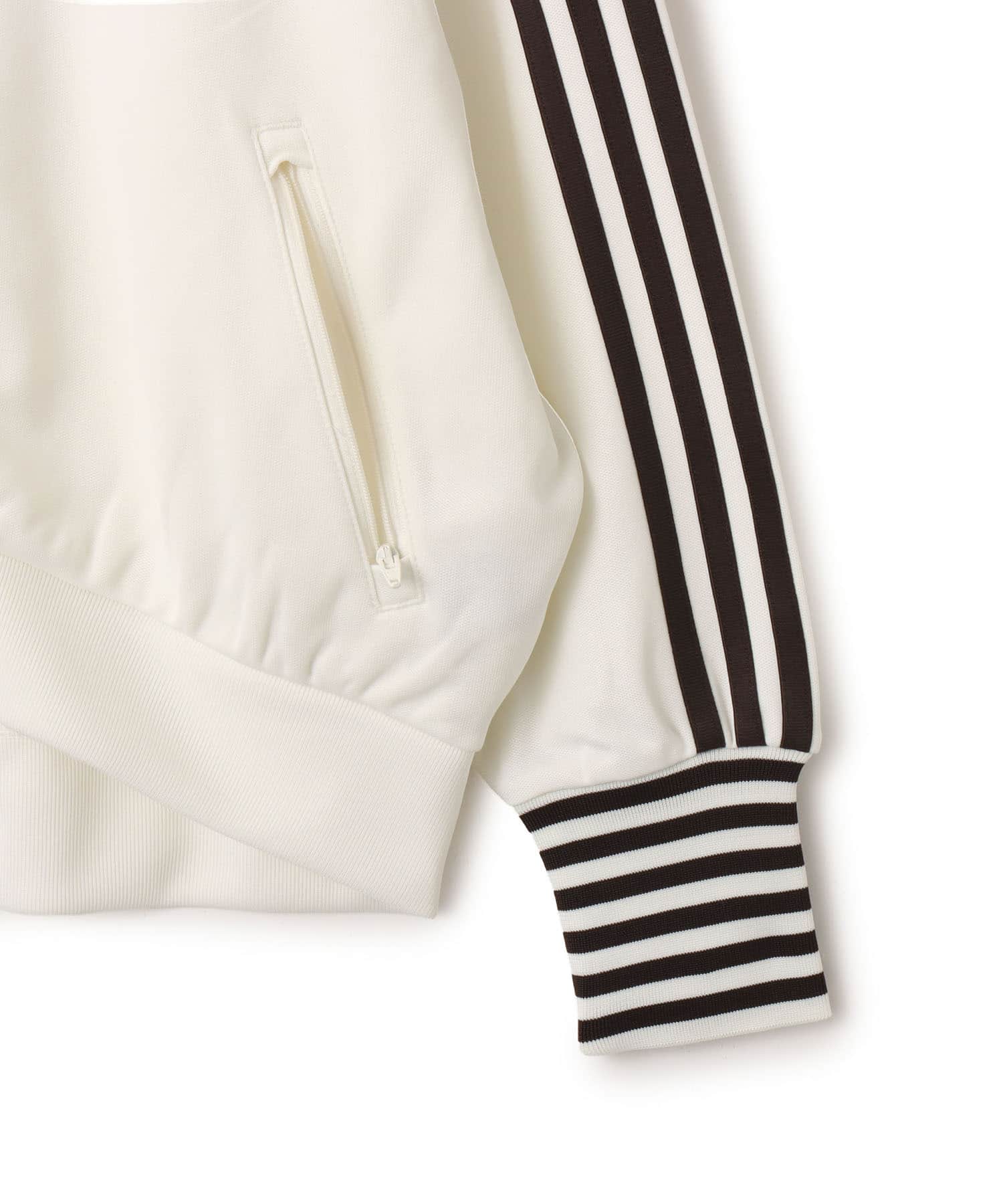 adidas VINTAGE TRACK TOP OG STRIPED RIB オフホワイトの画像