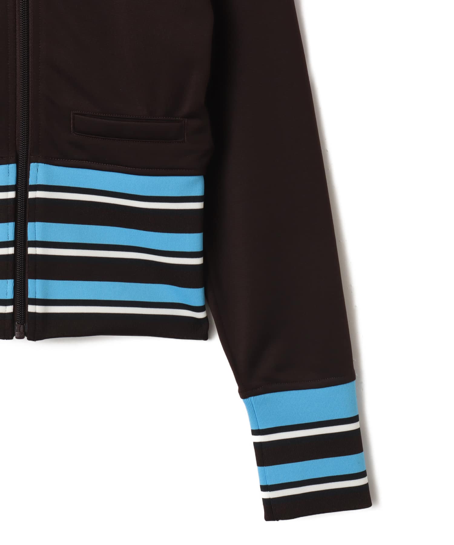 adidas VINTAGE TRACK TOP HIGH KNITTED RIBS オーロラコーヒーの画像