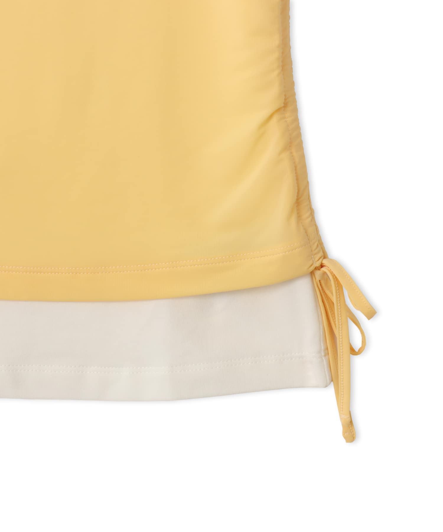 adidas DOUBLE LAYERED CALI T-SHIRT オレンジティント/オフホワイトの画像