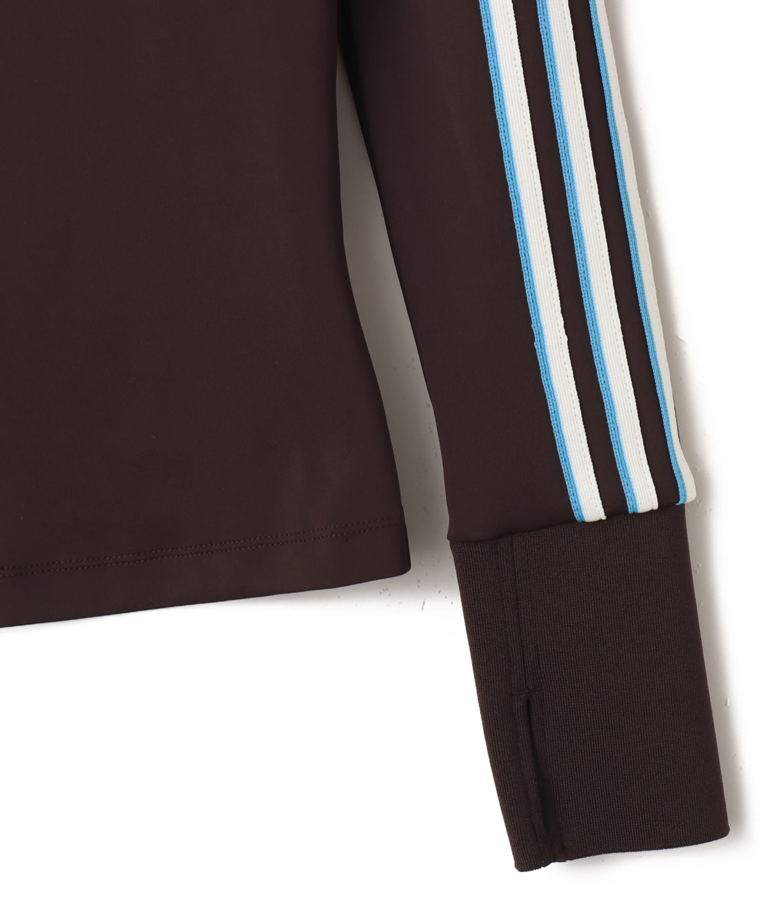 adidas HOODED TREFOIL ZIPPER JACKET オーロラコーヒーの画像