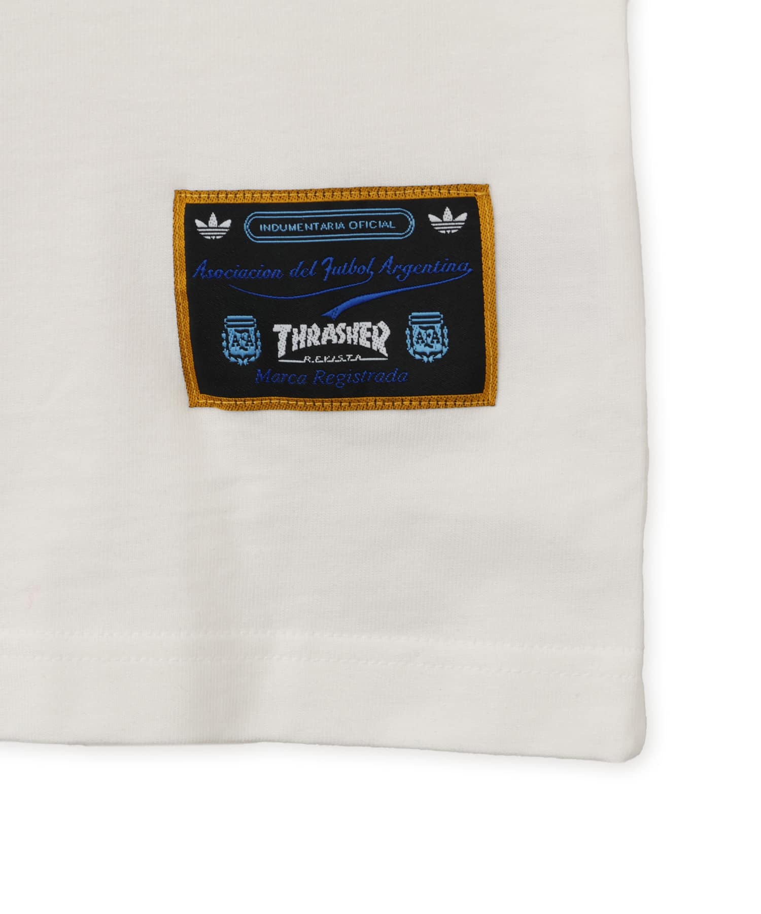 adidas THRASHER x AFA ARGENTINA GONZ RINGER TEE コアホワイトの画像
