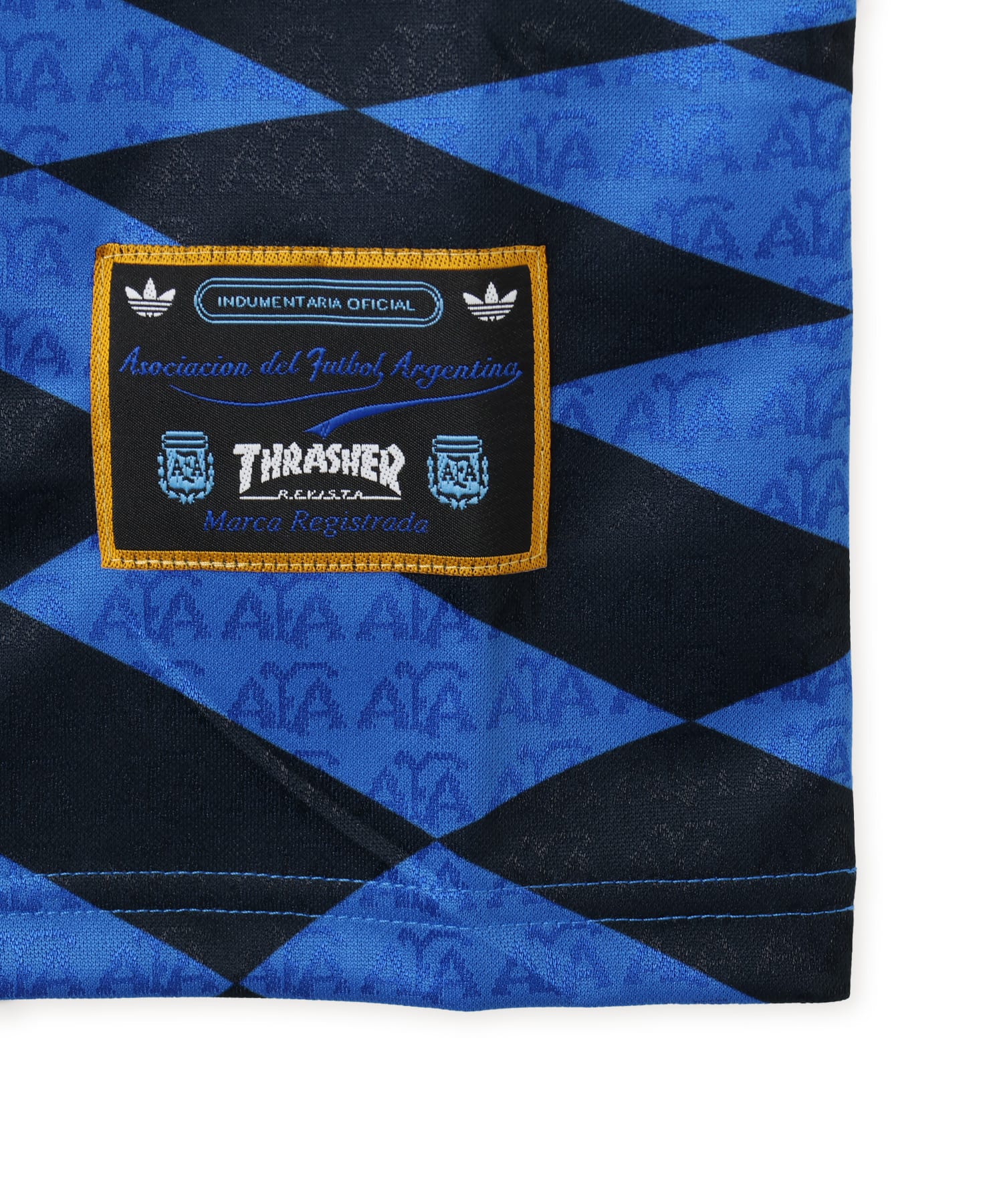 adidas THRASHER x AFA ARGENTINA JERSEY ブラック/ブルーの画像