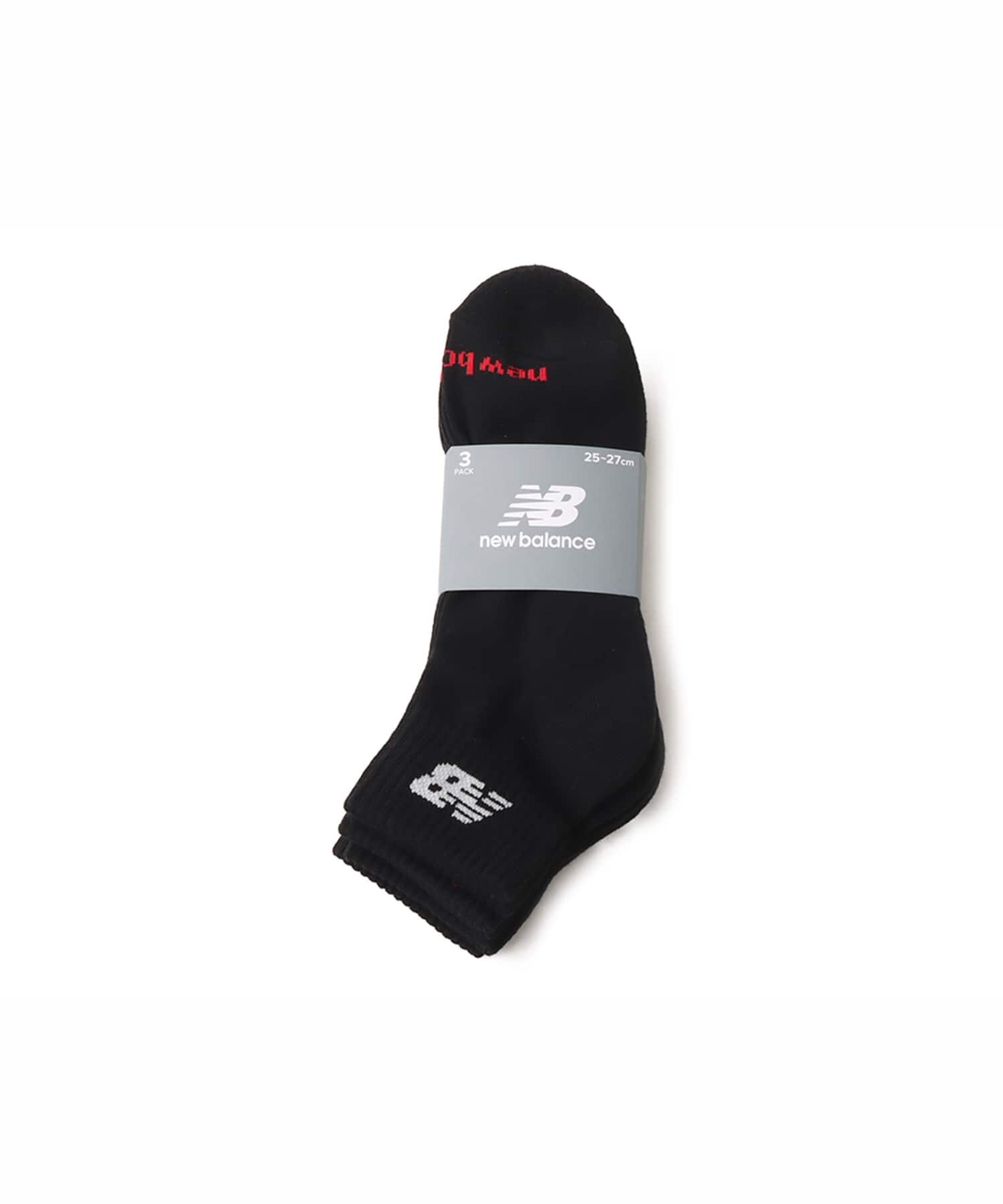 New Balance MID LENGTH 3 PACK SOCKS ブラックの画像