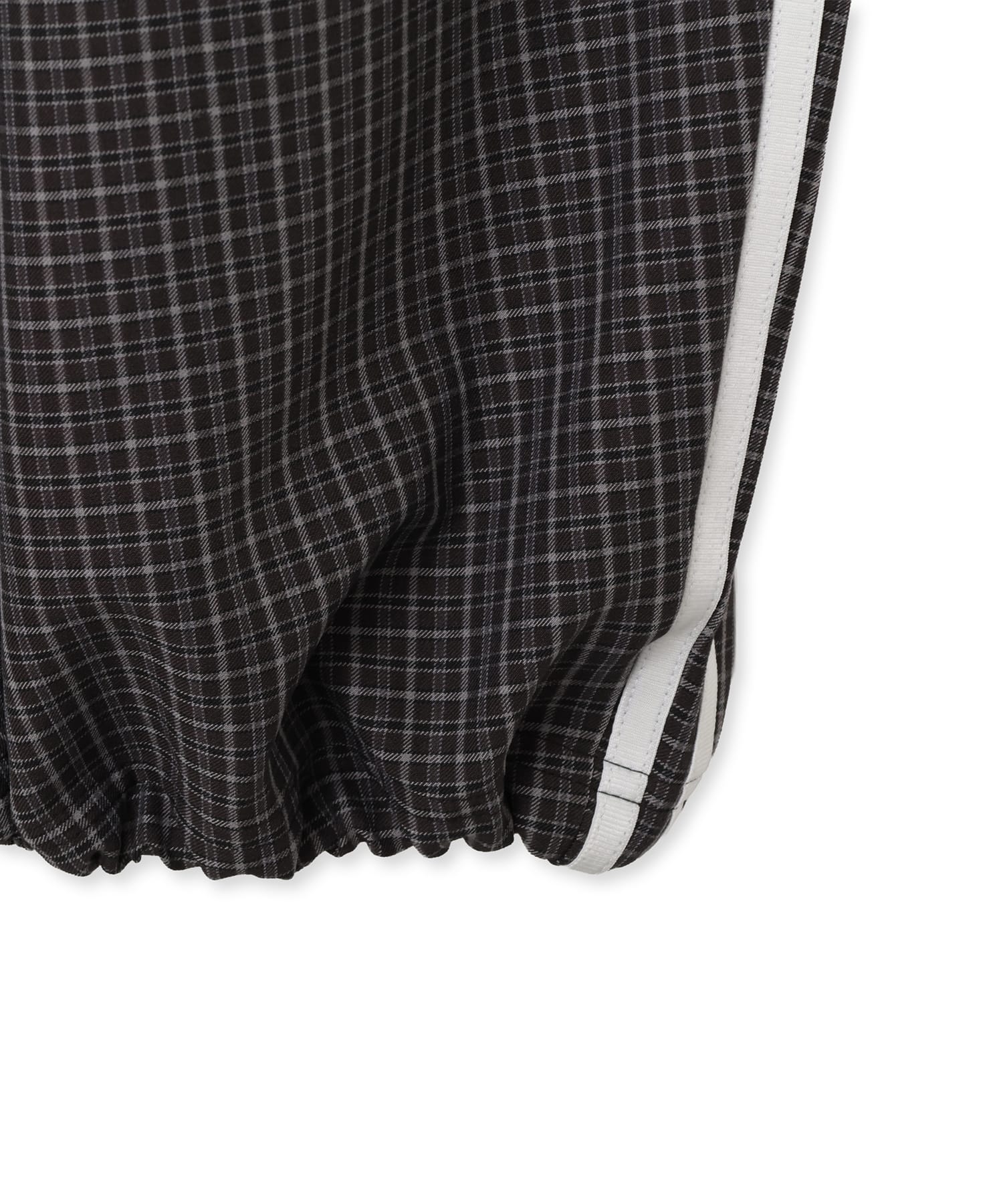 adidas CHECKS TROUSER LOOSE PANTS ブラック/グレースリーの画像