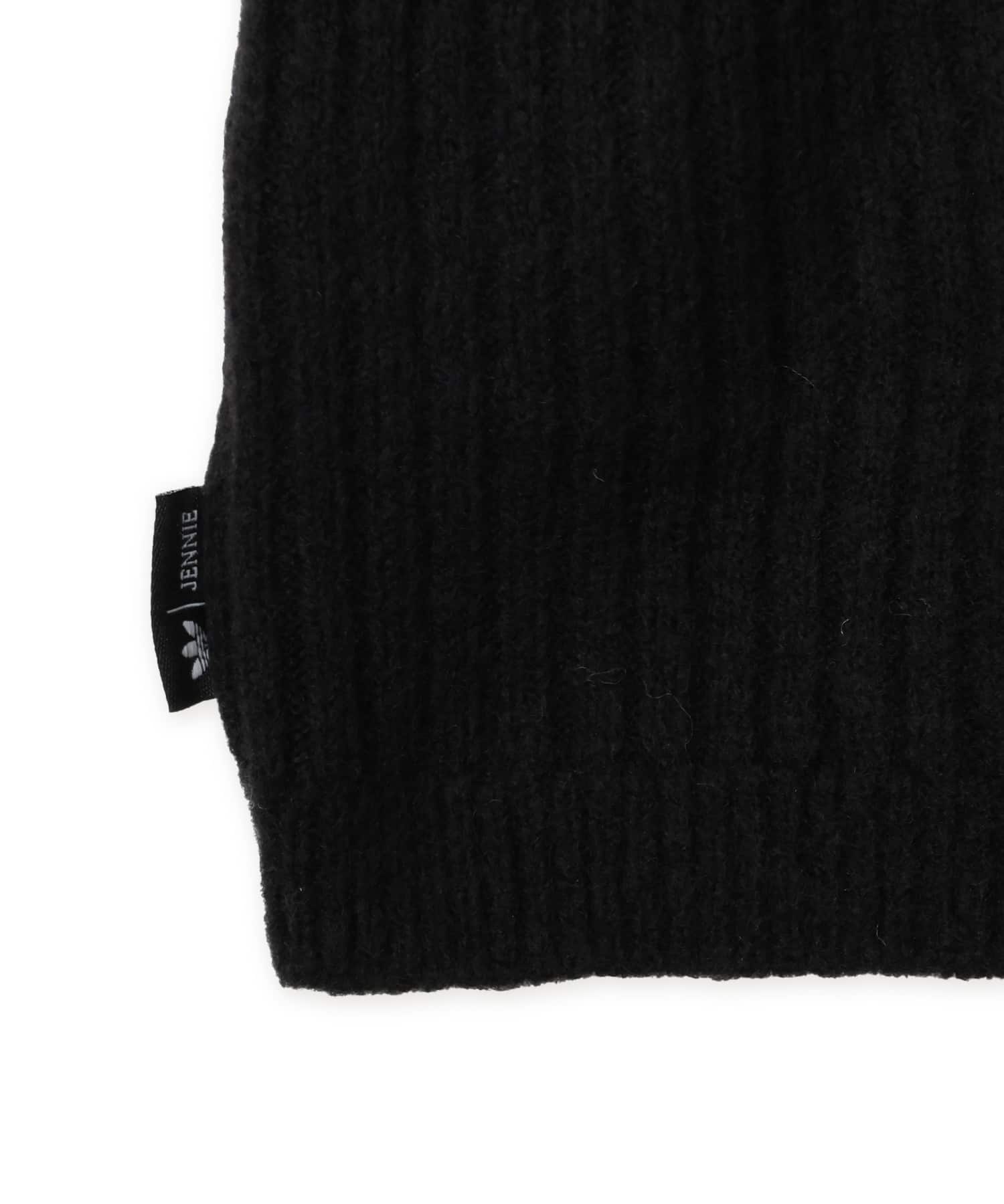 adidas JENNIE KNITTED WRAP AROUND CARDIGAN ブラックの画像
