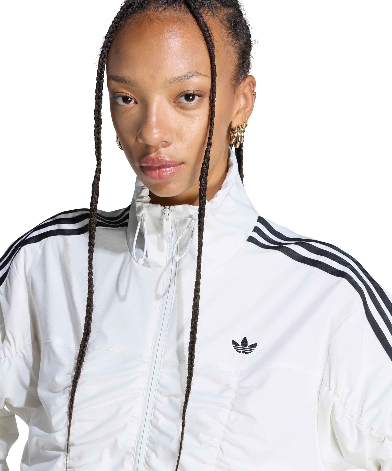 adidas ADILENIUM RUFFLED TRACK JACKET オフホワイトの画像