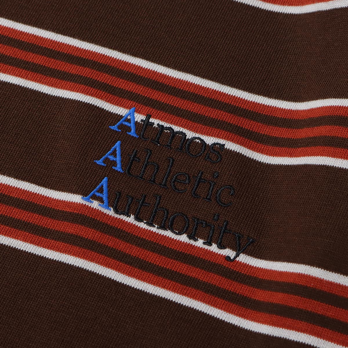 atmos Border LS T-shirts BROWNの画像
