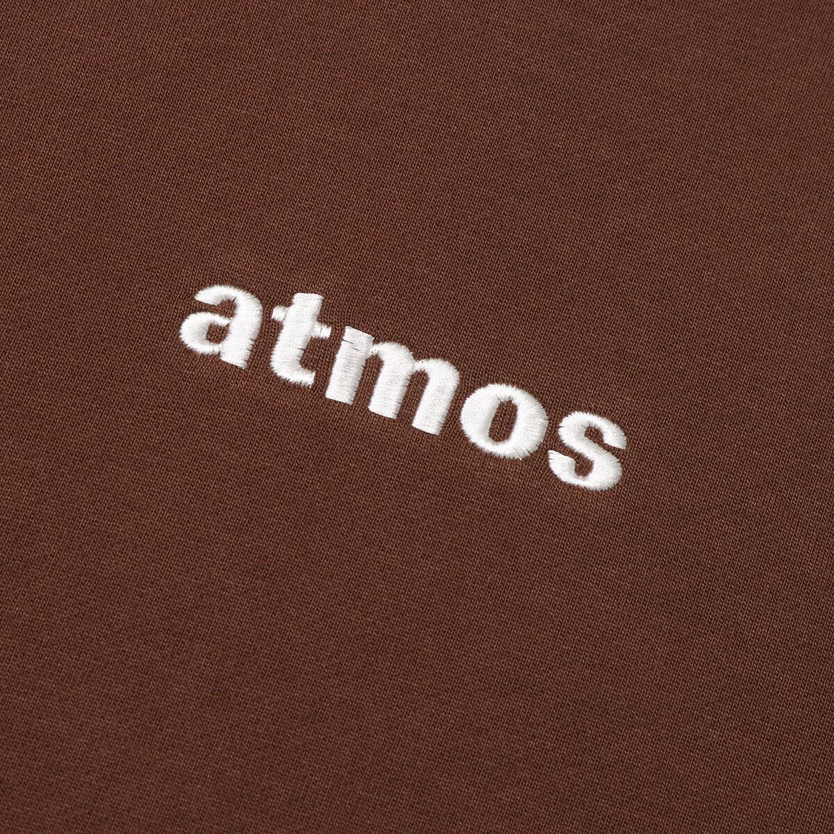 atmos Embroidery Classic Logo Hooded Sweatshirt BROWNの画像
