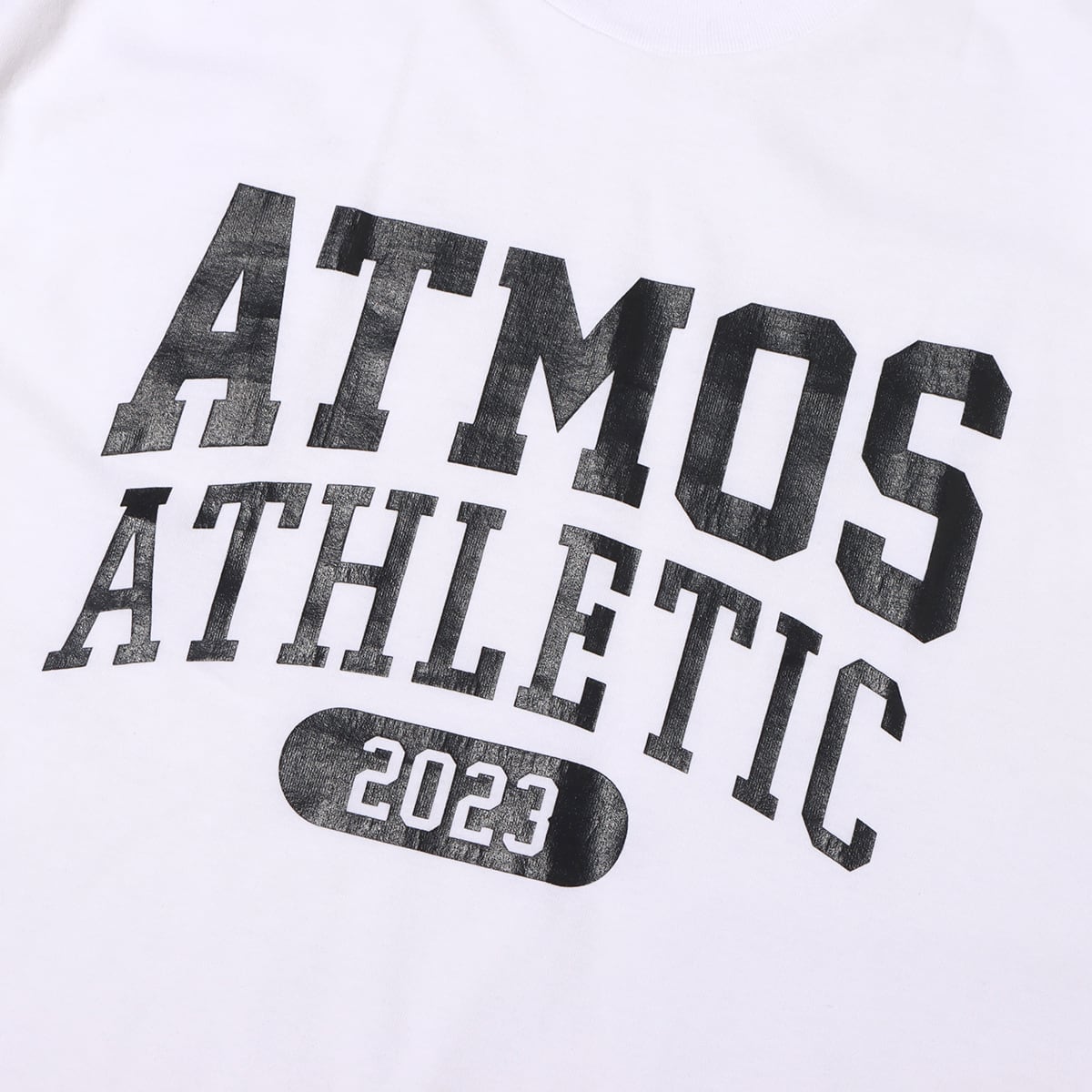 atmos Vintage College Logo T-shirts WHITEの画像