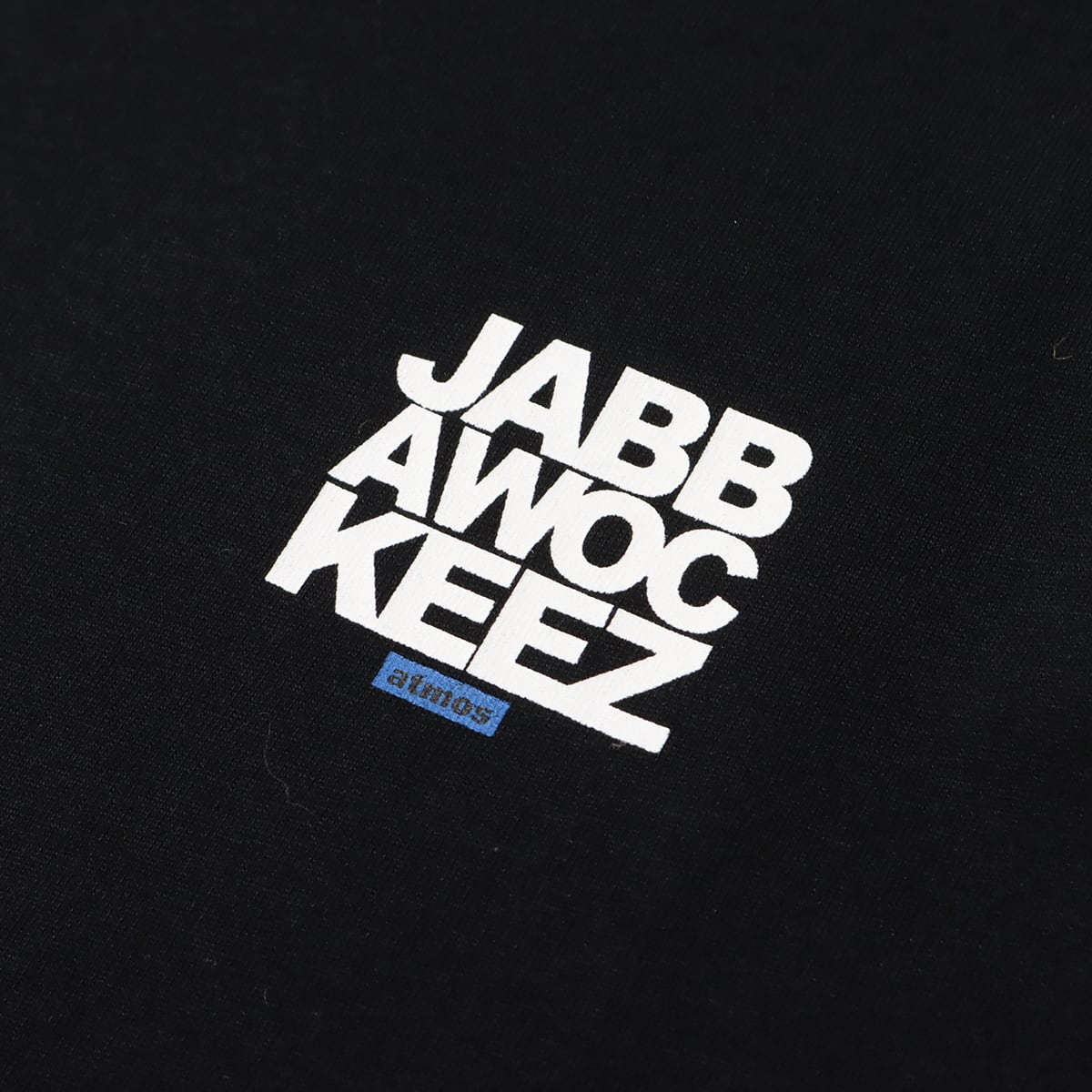 atmos × JABBAWOCKEEZ MASK Back Print T-shirts BLACKの画像