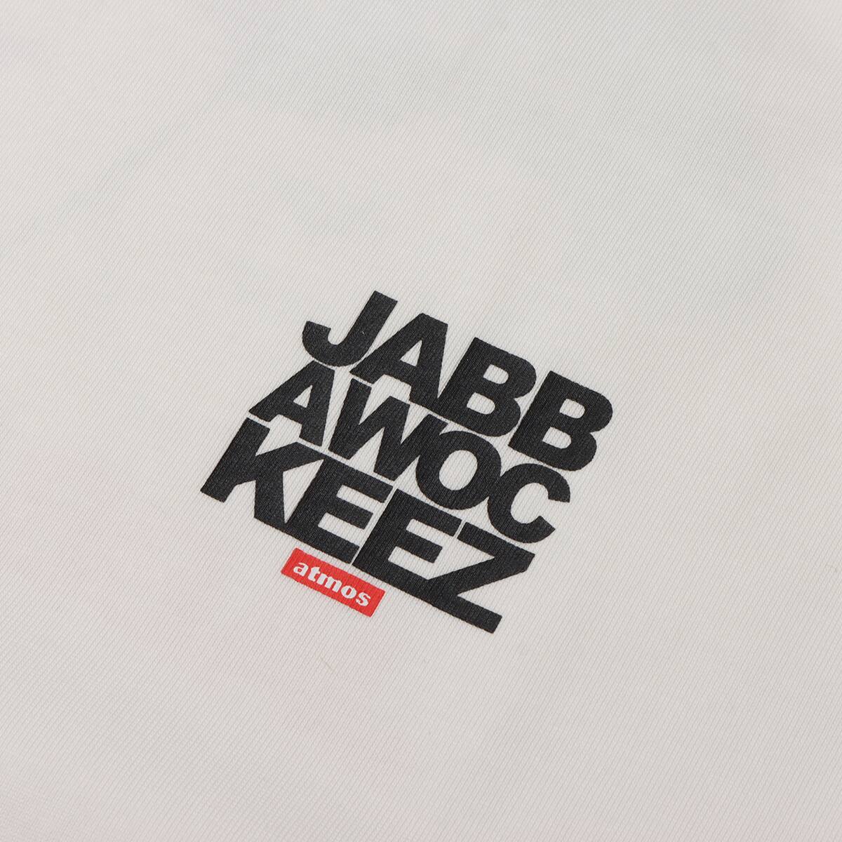 atmos × JABBAWOCKEEZ MASK Back Print T-shirts WHITEの画像