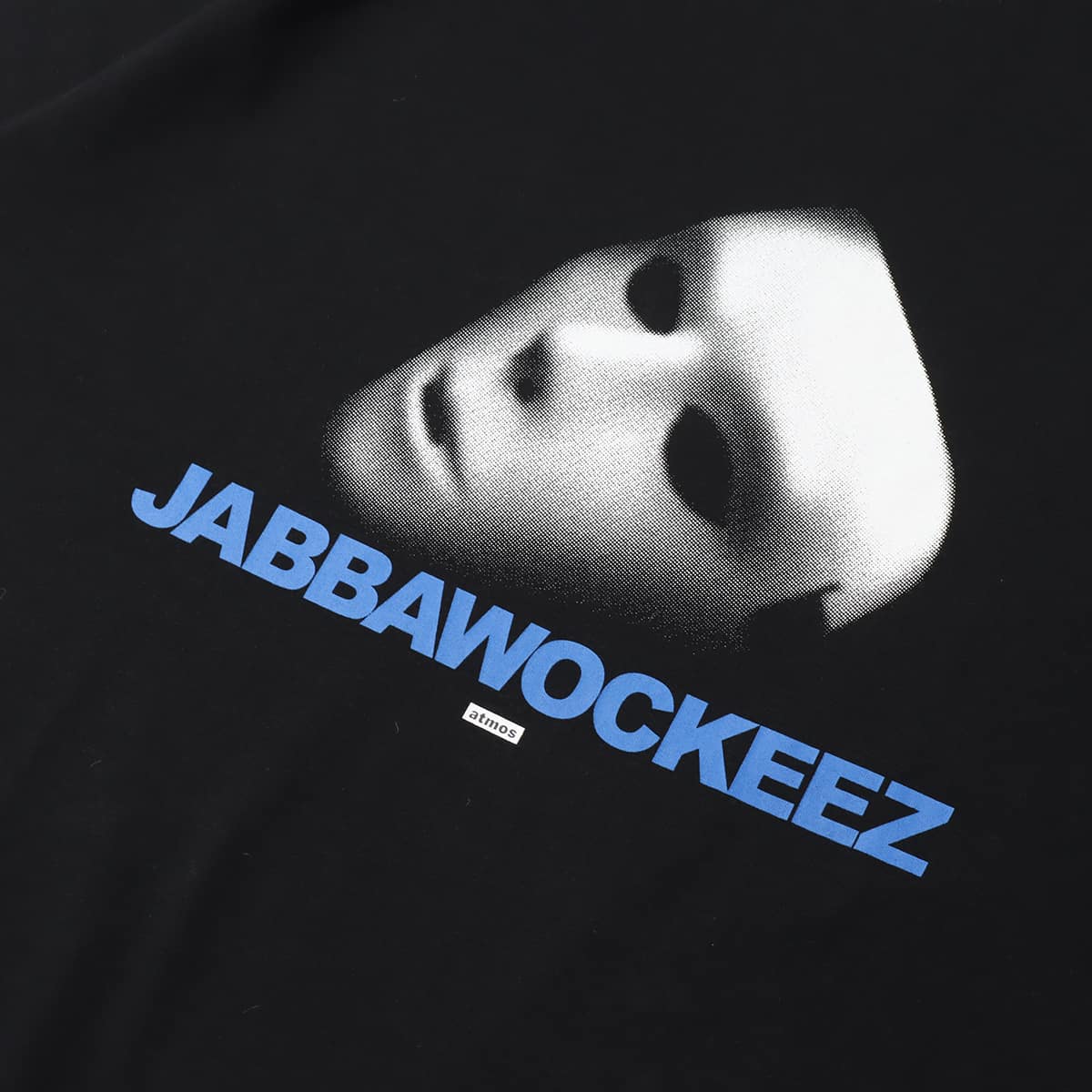 atmos × JABBAWOCKEEZ MASK Front Print T-shirts BLACKの画像