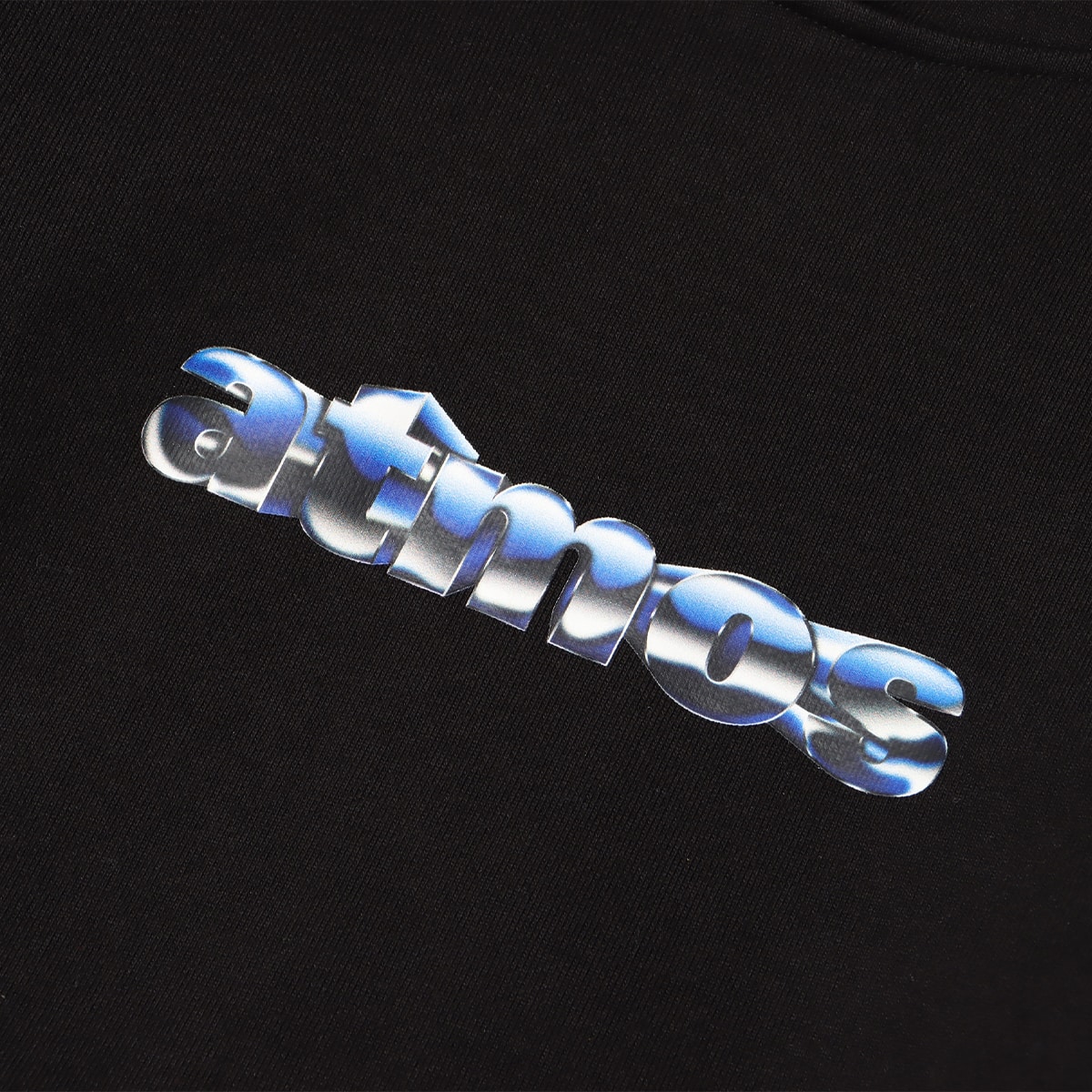 atmos FRONT LOGO Hooded Sweatshirt BLACKの画像