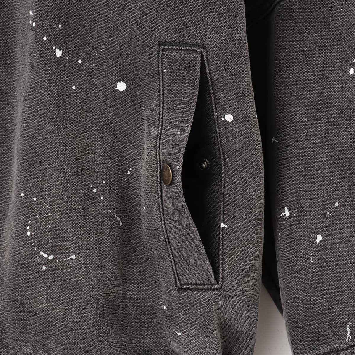 atmos Heavy Duck Zip-Up Work Jacket BLACKの画像