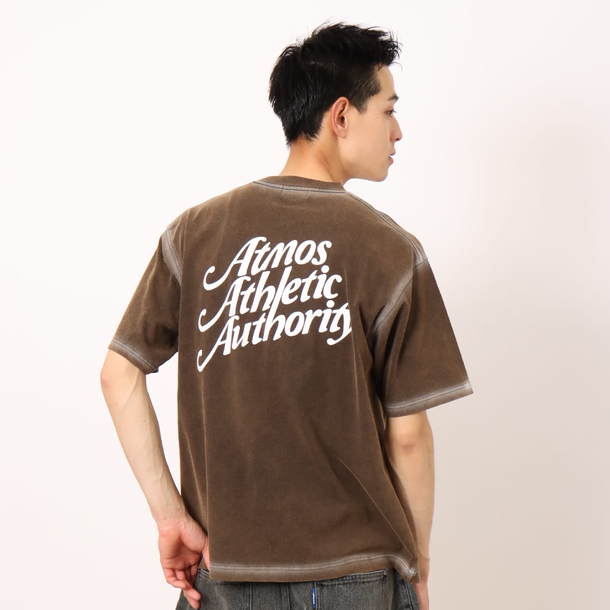 atmos Vintage Processing T-shirt BLACK の画像