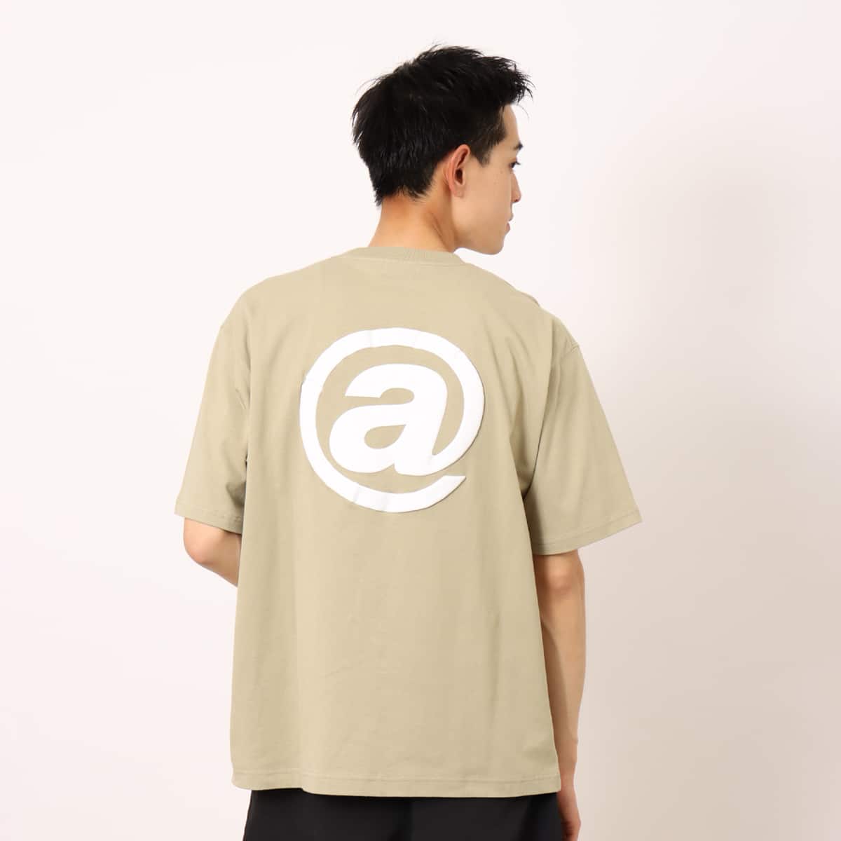 atmos @ Logo Print T-shirt KHAKIの画像
