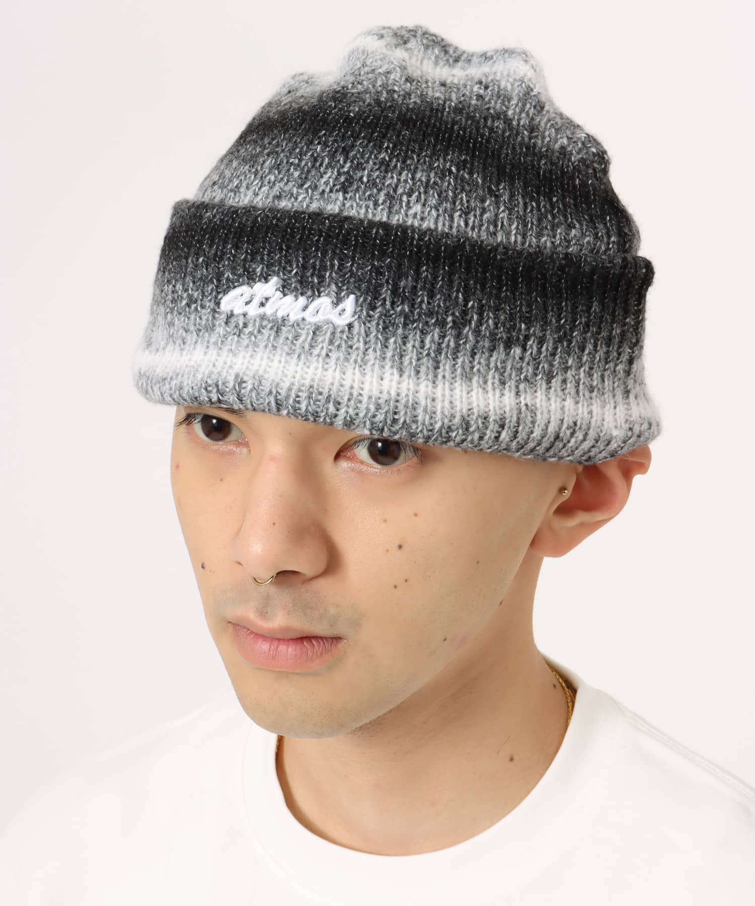 atmos Gradation Beanie BLACKの画像