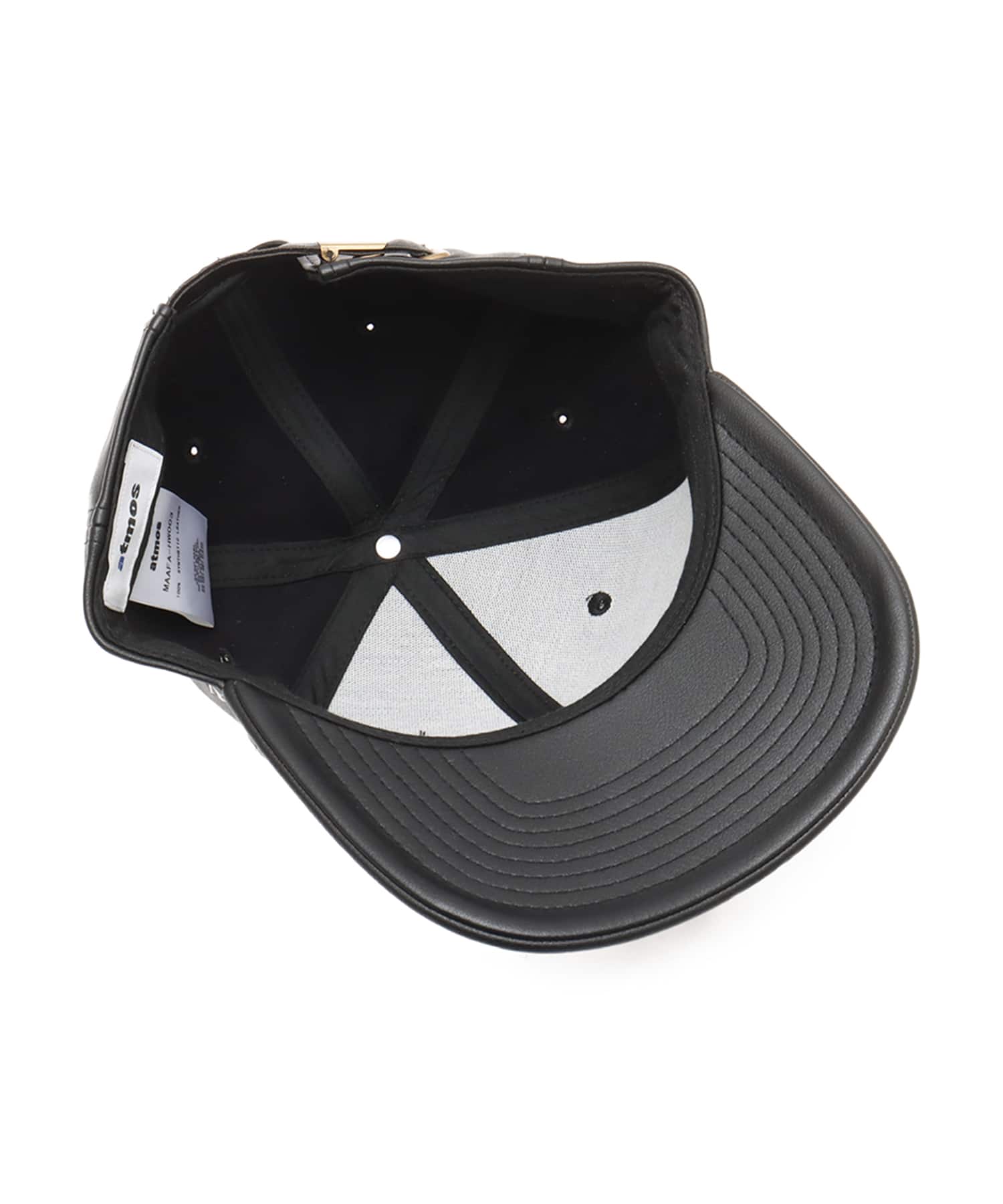 atmos Synthetic Leather Cap BLACKの画像