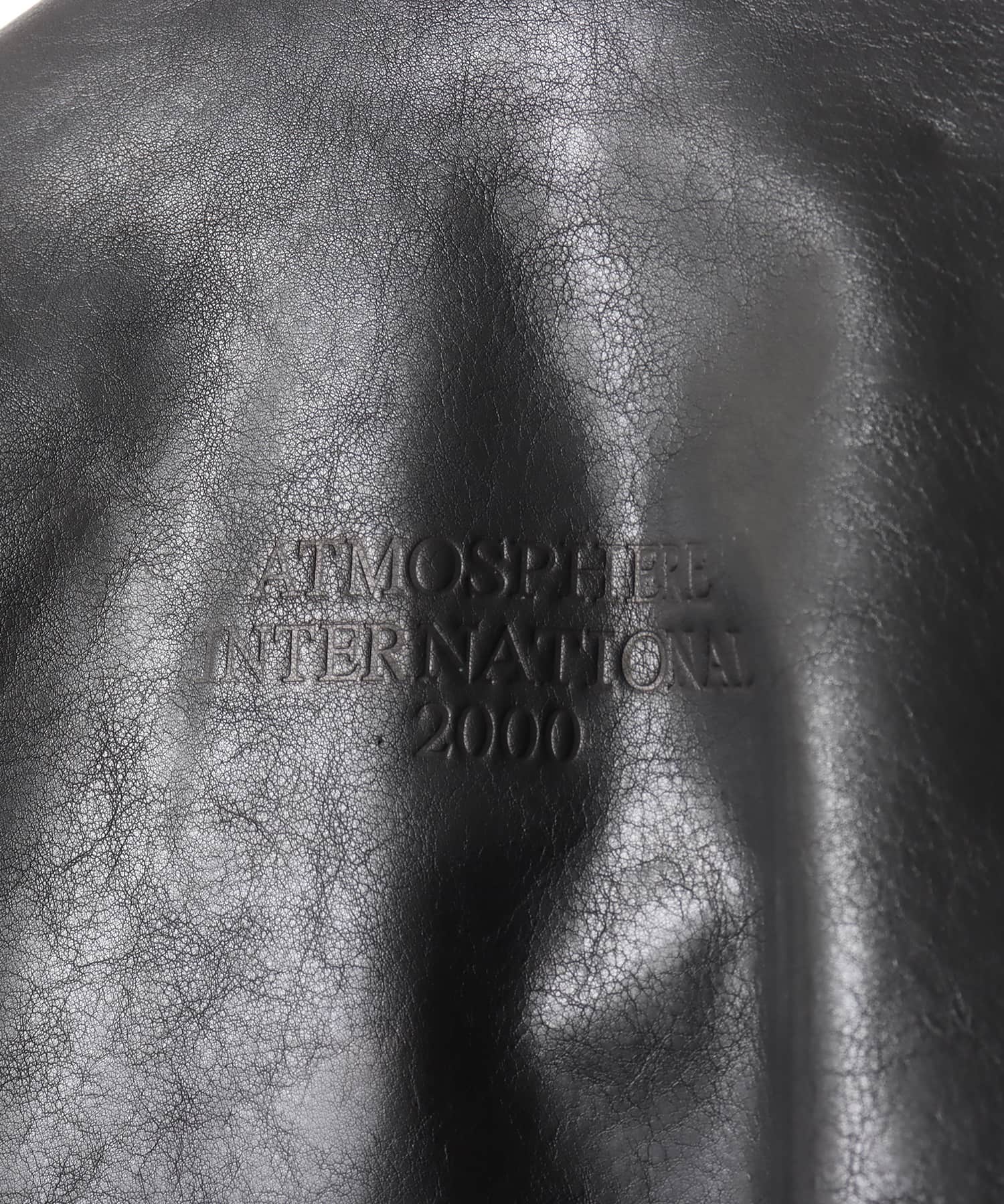 atmos Buffalo Leather Jacket BLACKの画像