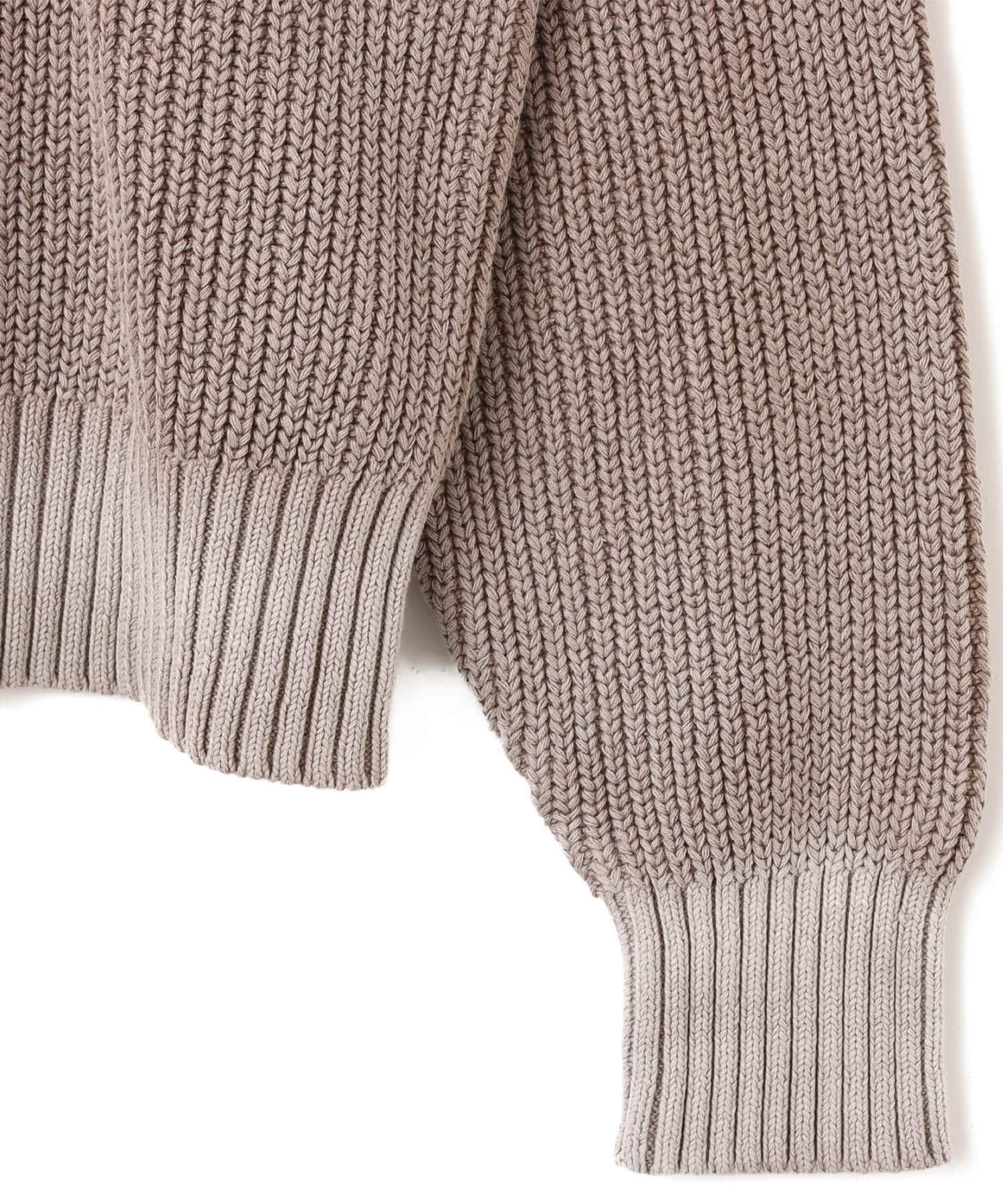 atmos Small Logo Patch Knit Sweater BROWNの画像