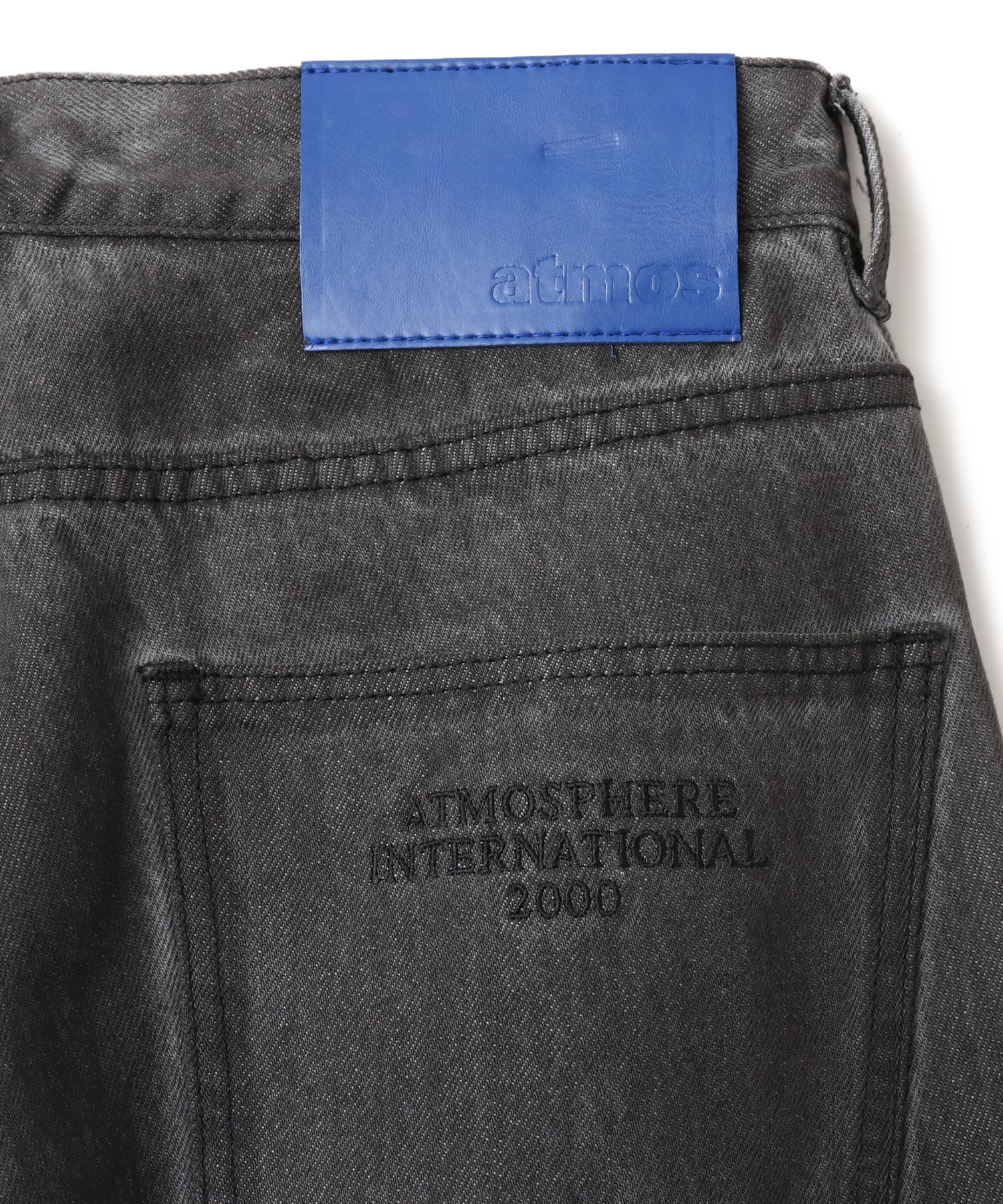 atmos Spray Print Baggy Denim Pants BLACKの画像