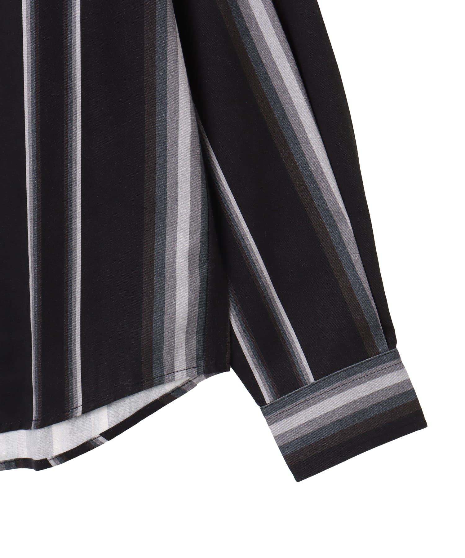 atmos Flannel Stripe Shirt BLACKの画像