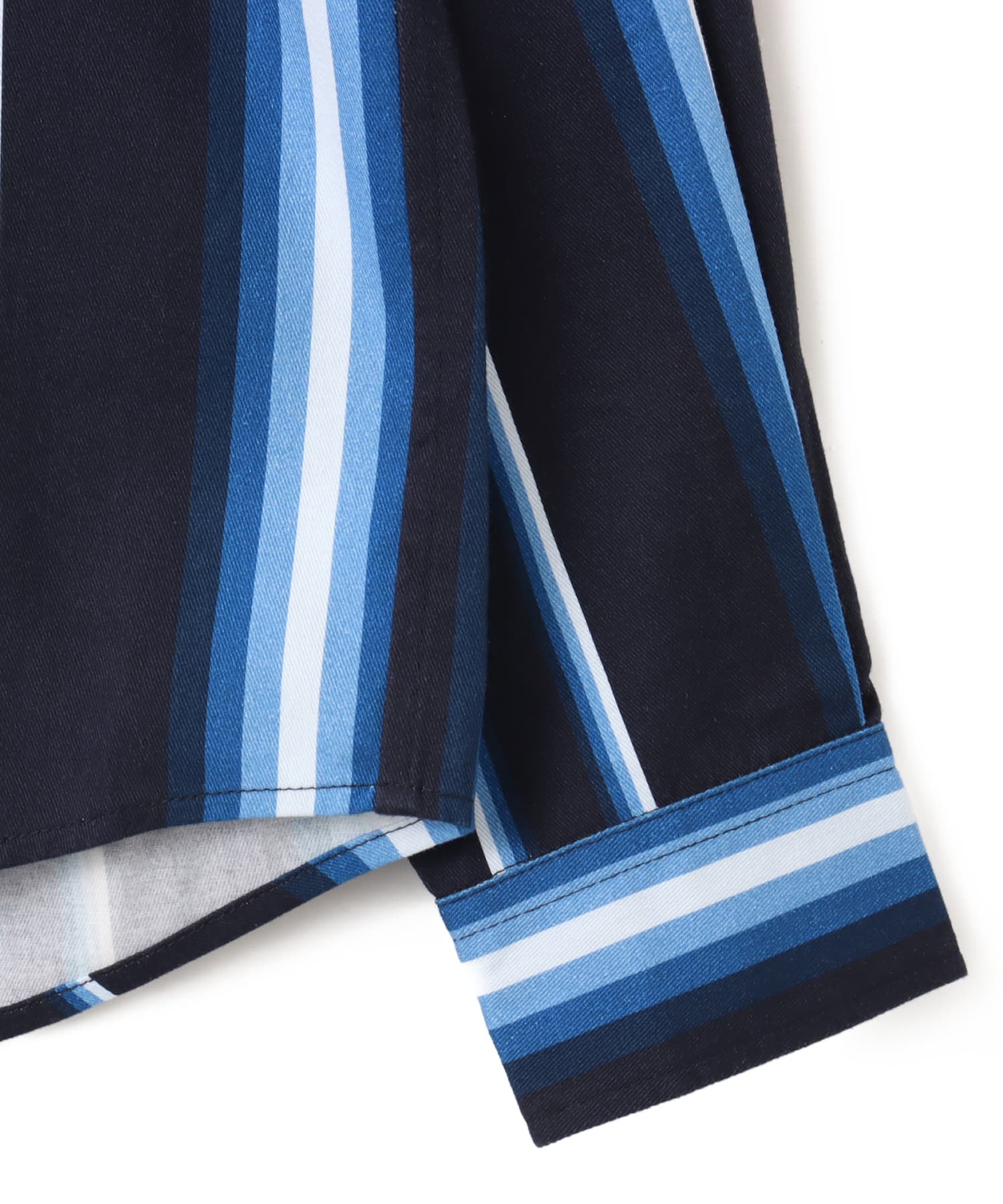 atmos Flannel Stripe Shirt BLUEの画像