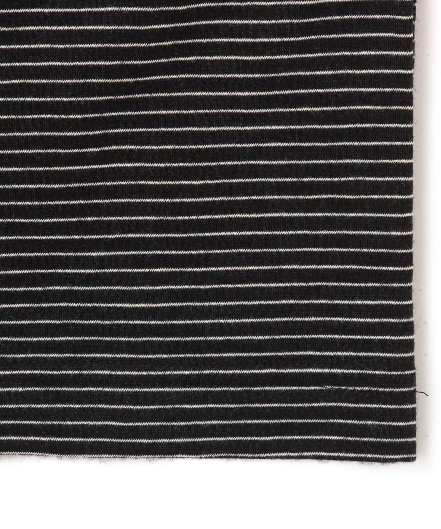 atmos Merino Wool Knit Polo Shirt BLACKの画像
