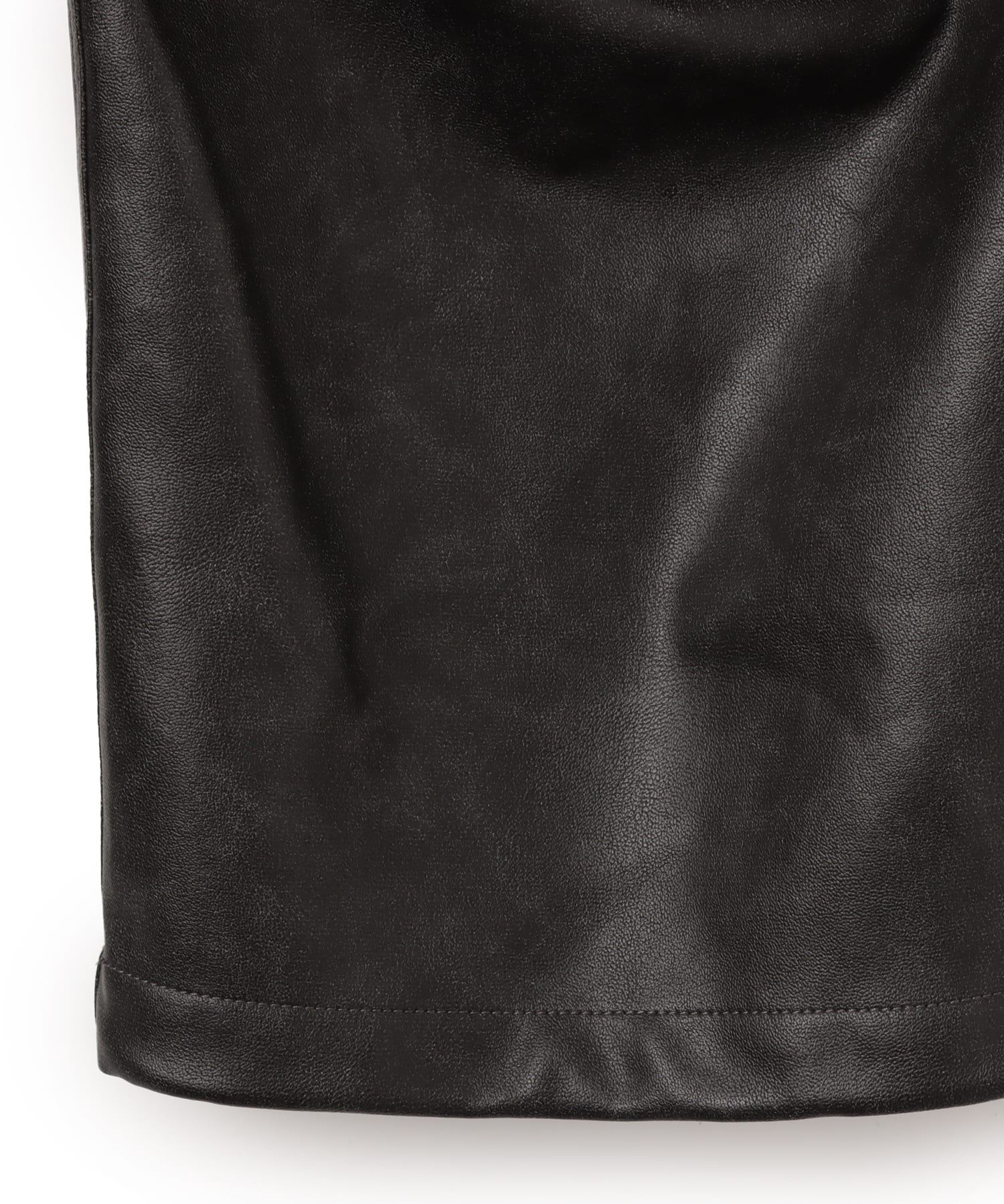 atmos Faux Leather Cargo Pants BLACKの画像