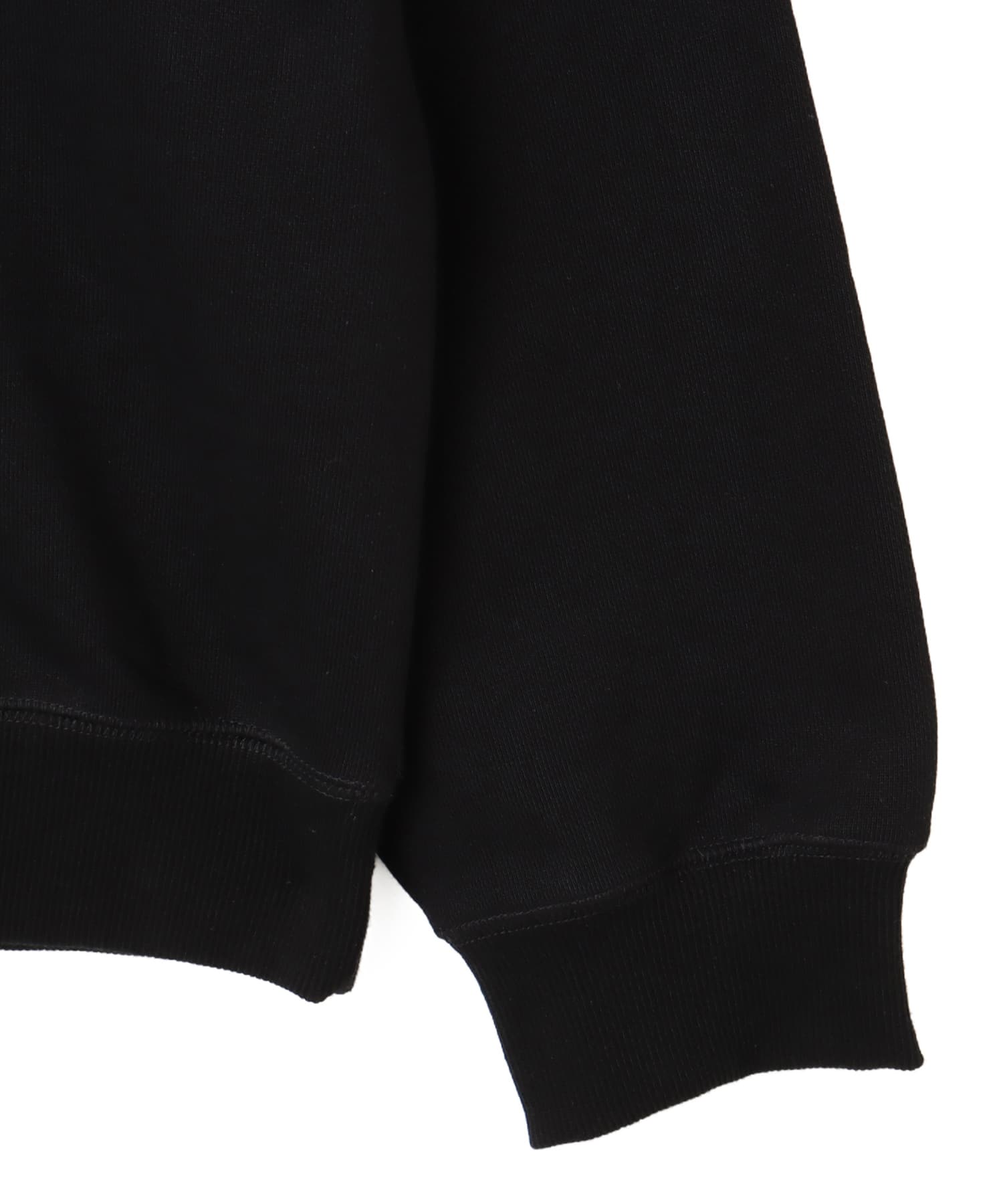 atmos Embroidery Classic Logo Crew Neck Sweatshirt BLACKの画像